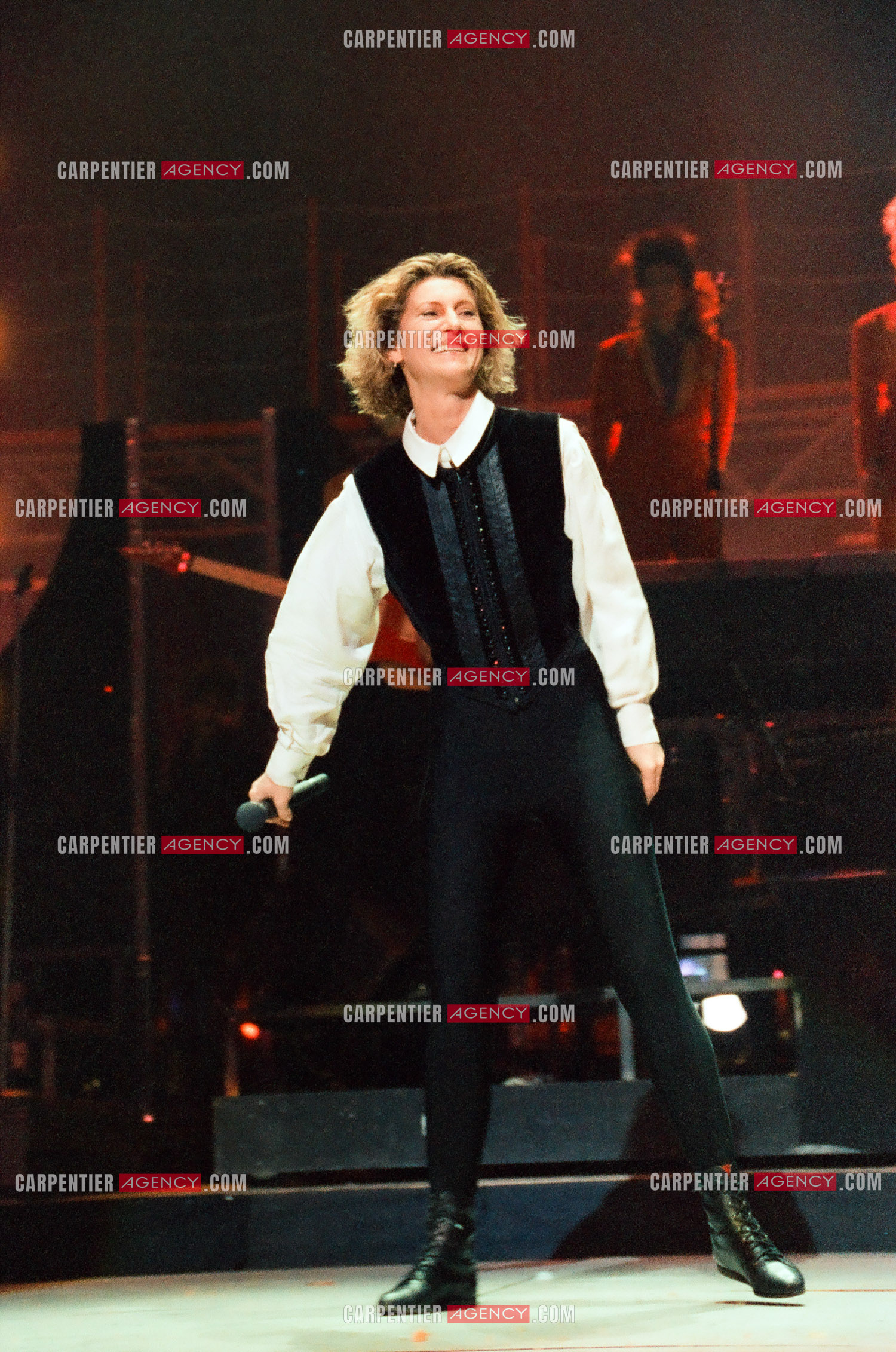 La chanteuse Sheila en concert au Zénith de Paris en 1985.    ( Exclusif )
