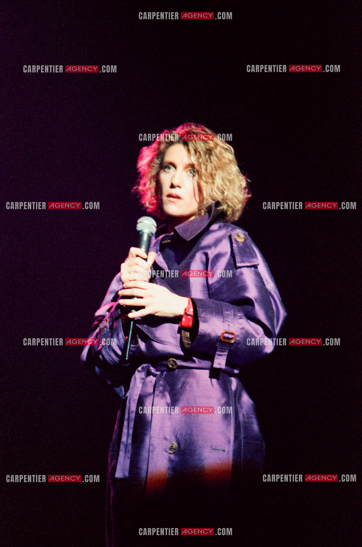 La chanteuse Sheila en concert au Zénith de Paris en 1985.    ( Exclusif )
