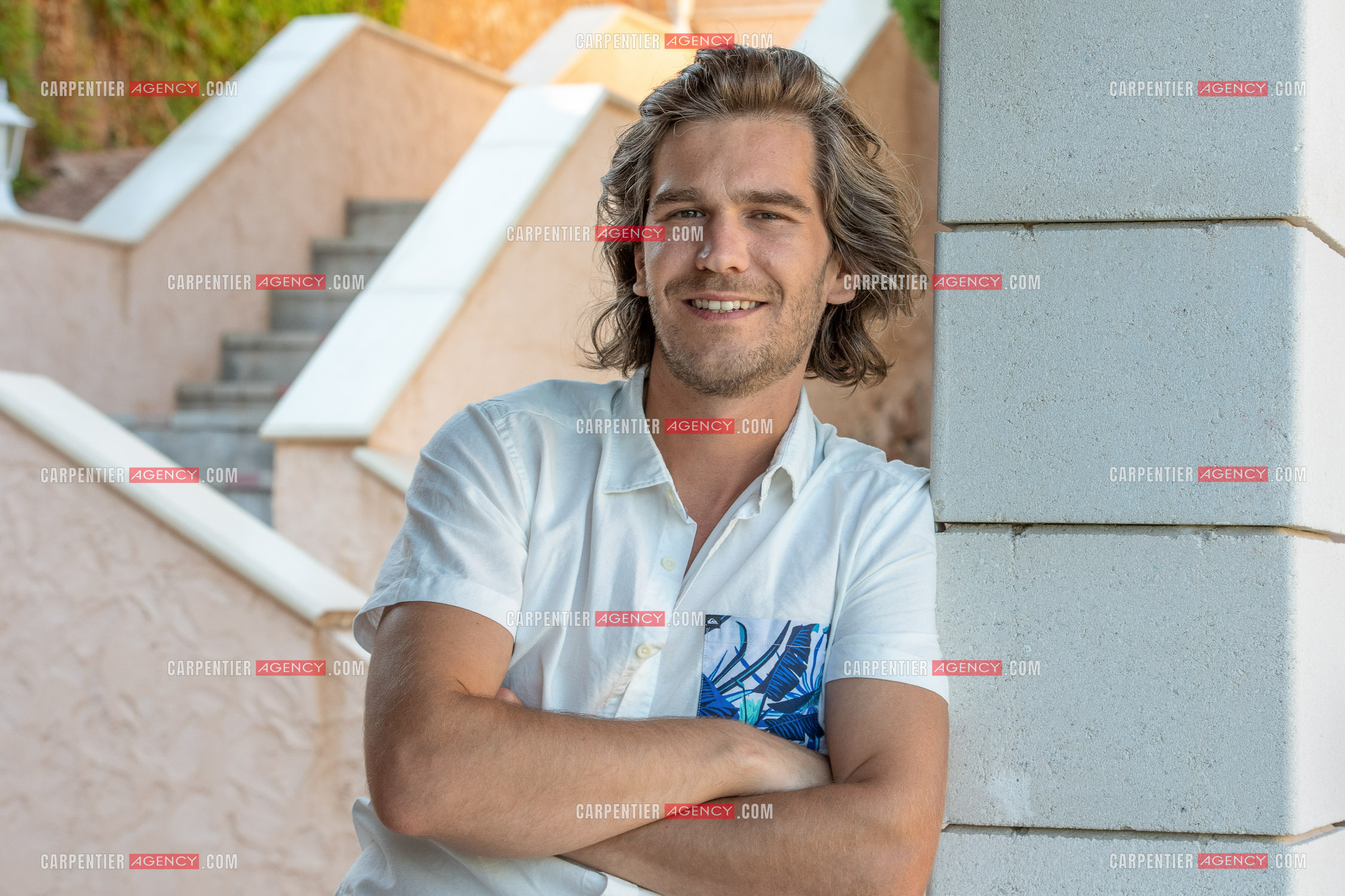 Portrait du ténor Amaury Vassili lors de ses vacances d'été a Toulon dans le Var.  ( Exclusif )
