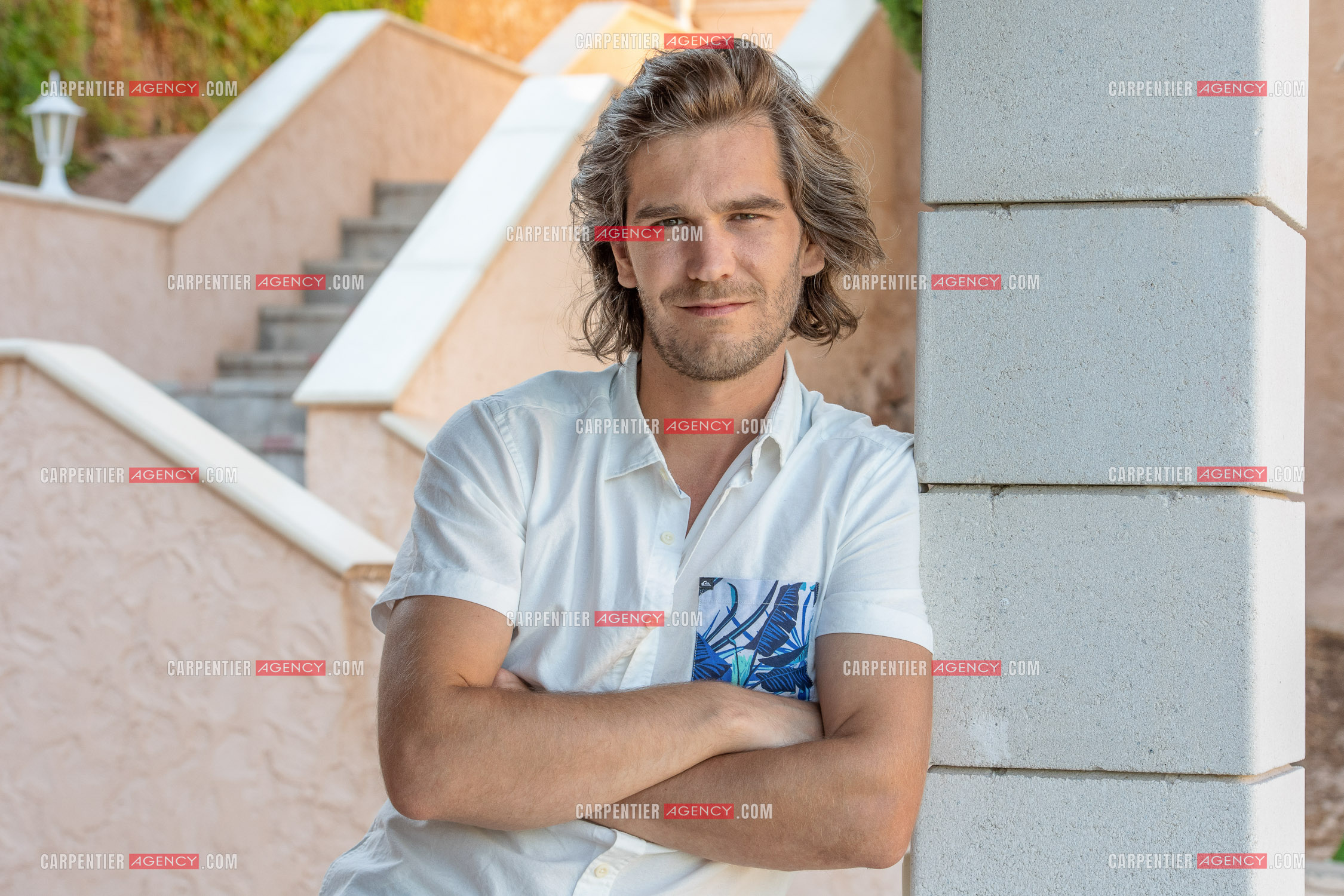Portrait du ténor Amaury Vassili lors de ses vacances d'été a Toulon dans le Var.  ( Exclusif )