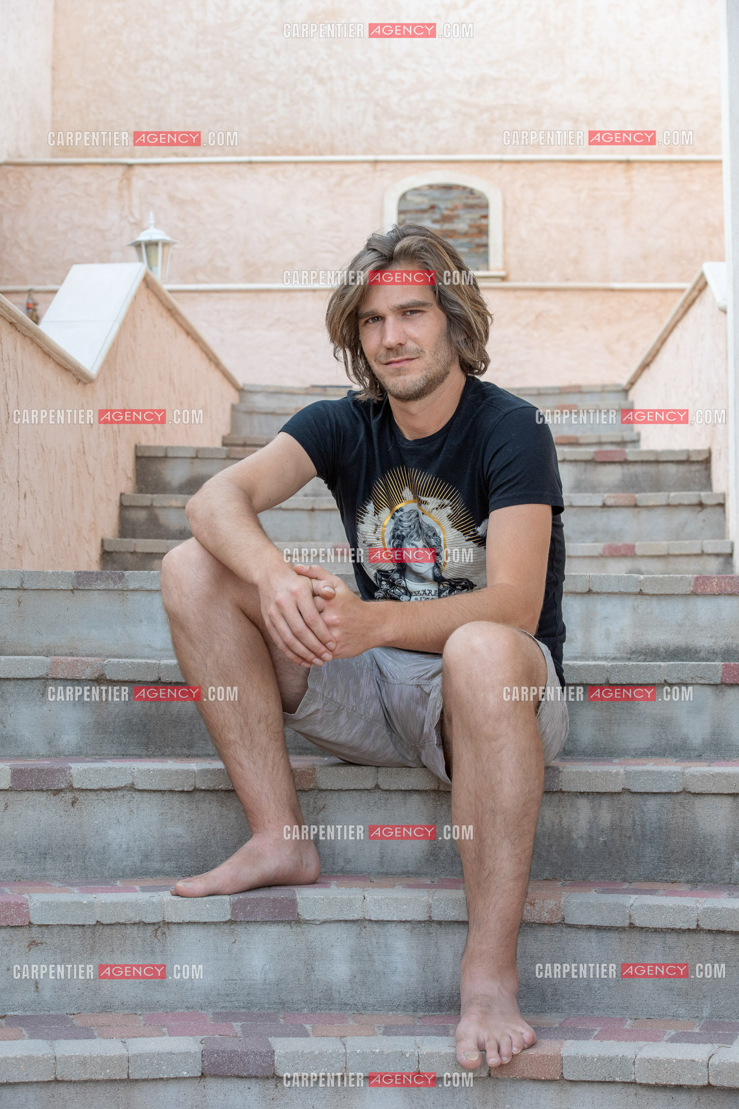 Le ténor Amaury Vassili lors de ses vacances d'été a Toulon dans le Var.  ( Exclusif )