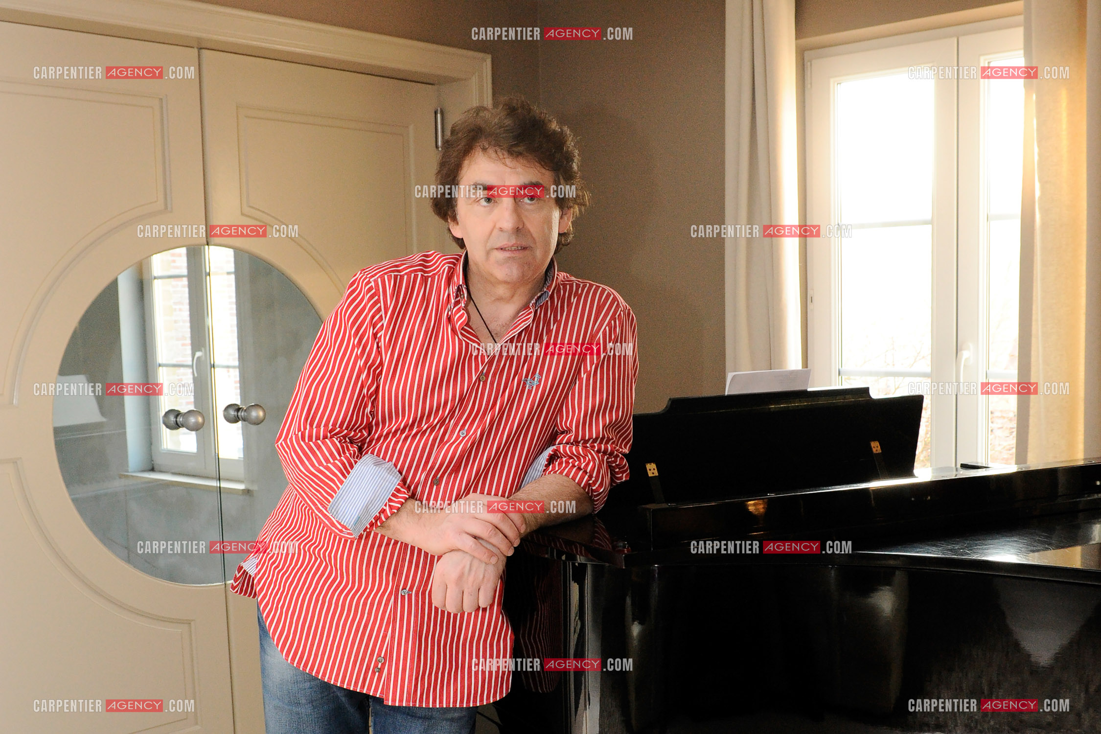 Le chanteur Claude Barzotti chez lui en Belgique en 2011.         ( Exclusif )