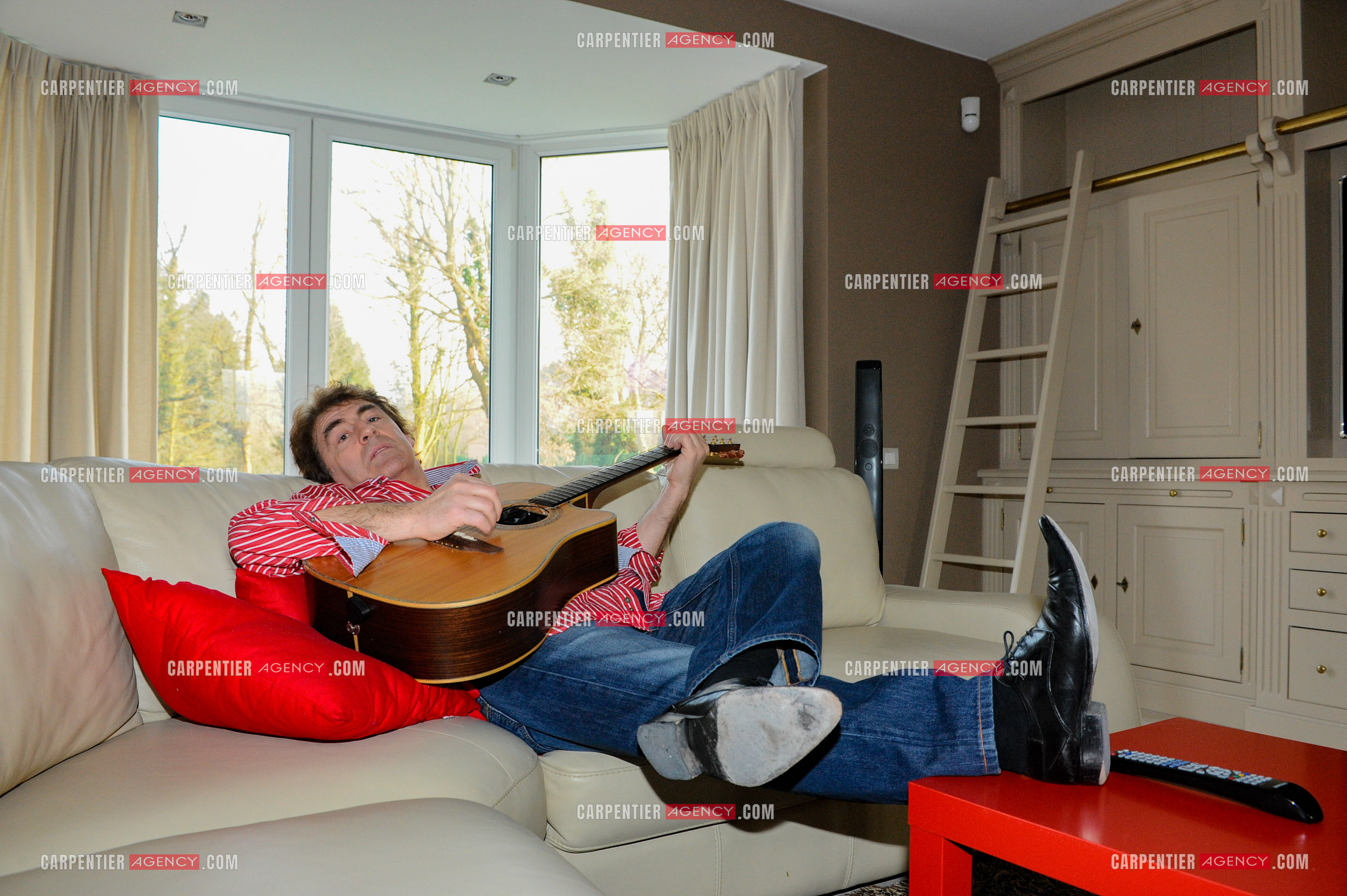 Le chanteur Claude Barzotti chez lui en Belgique en 2011.         ( Exclusif )