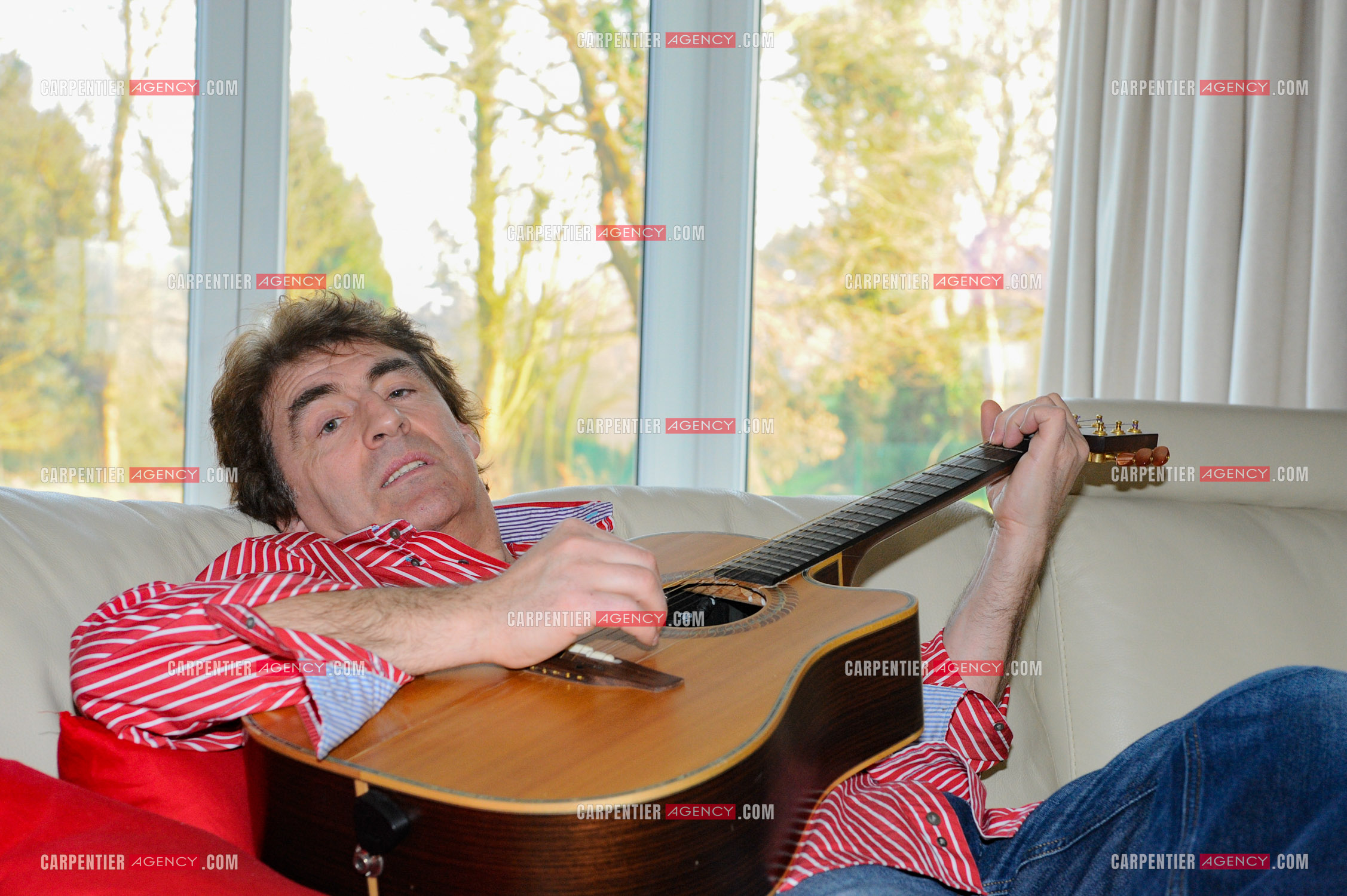 Le chanteur Claude Barzotti chez lui en Belgique en 2011.         ( Exclusif )