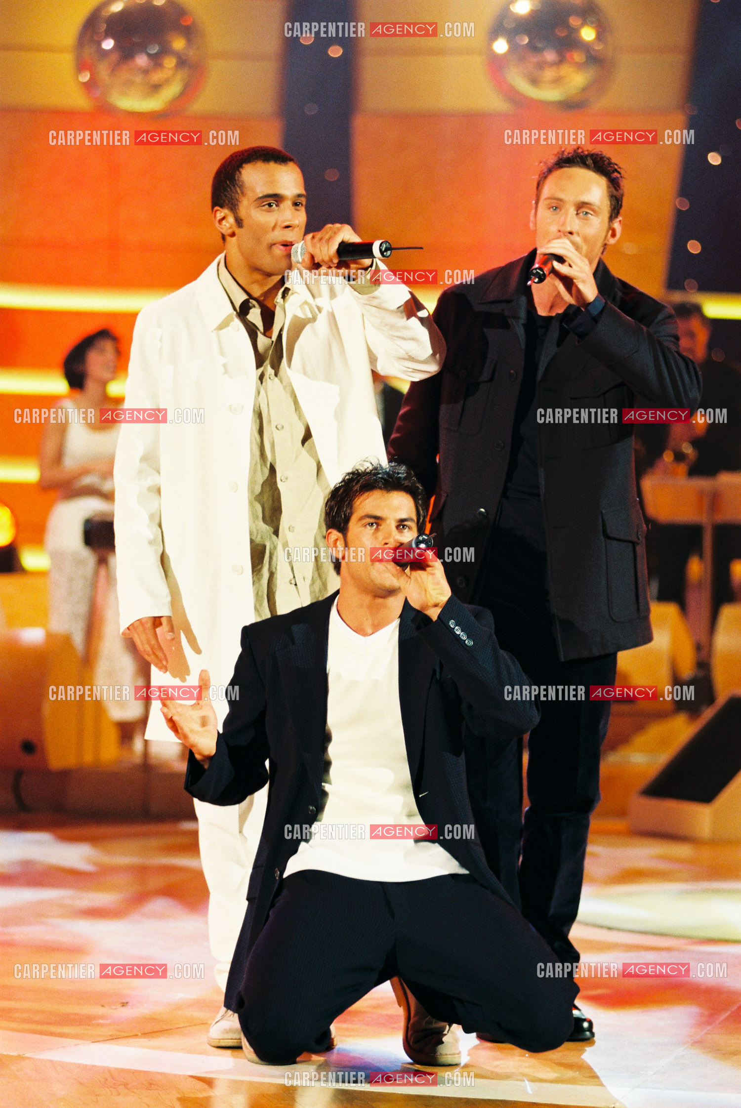 Le groupe de Boys Band les 2Be3 Filip Nikolic, Adel Kachermi et Frank Delay invité dans l'émission Fa Si La Chanter .      ( Exclusif )