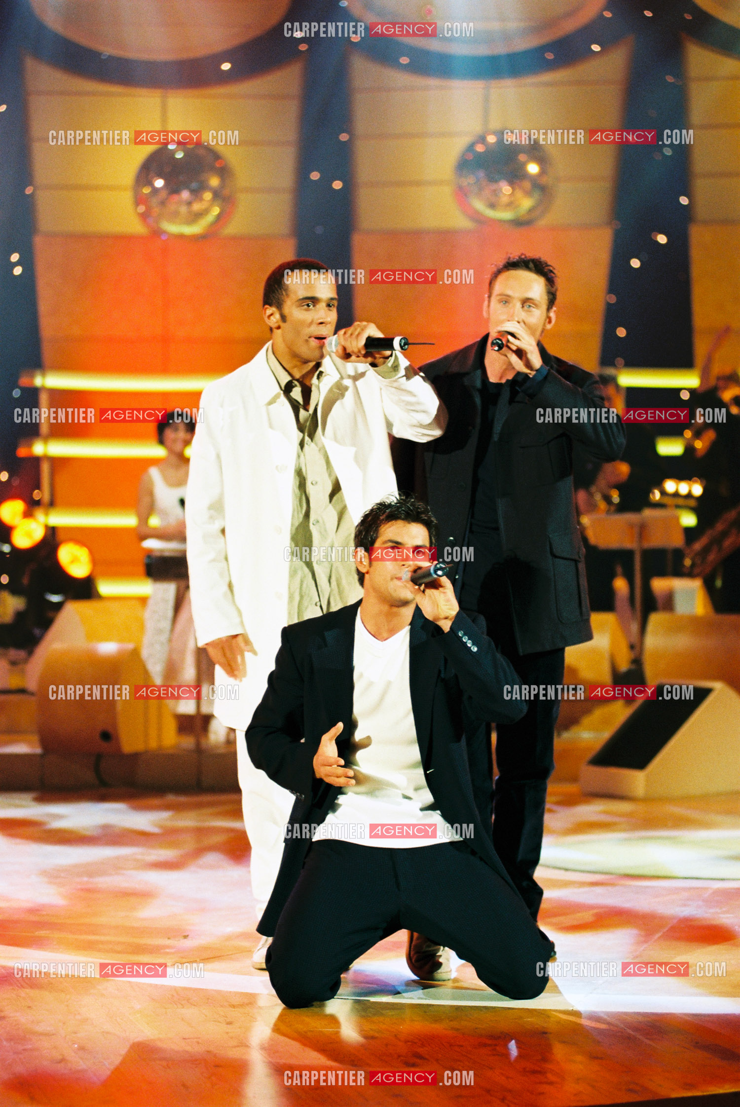 Le groupe de Boys Band les 2Be3 Filip Nikolic, Adel Kachermi et Frank Delay invité dans l'émission Fa Si La Chanter .      ( Exclusif )