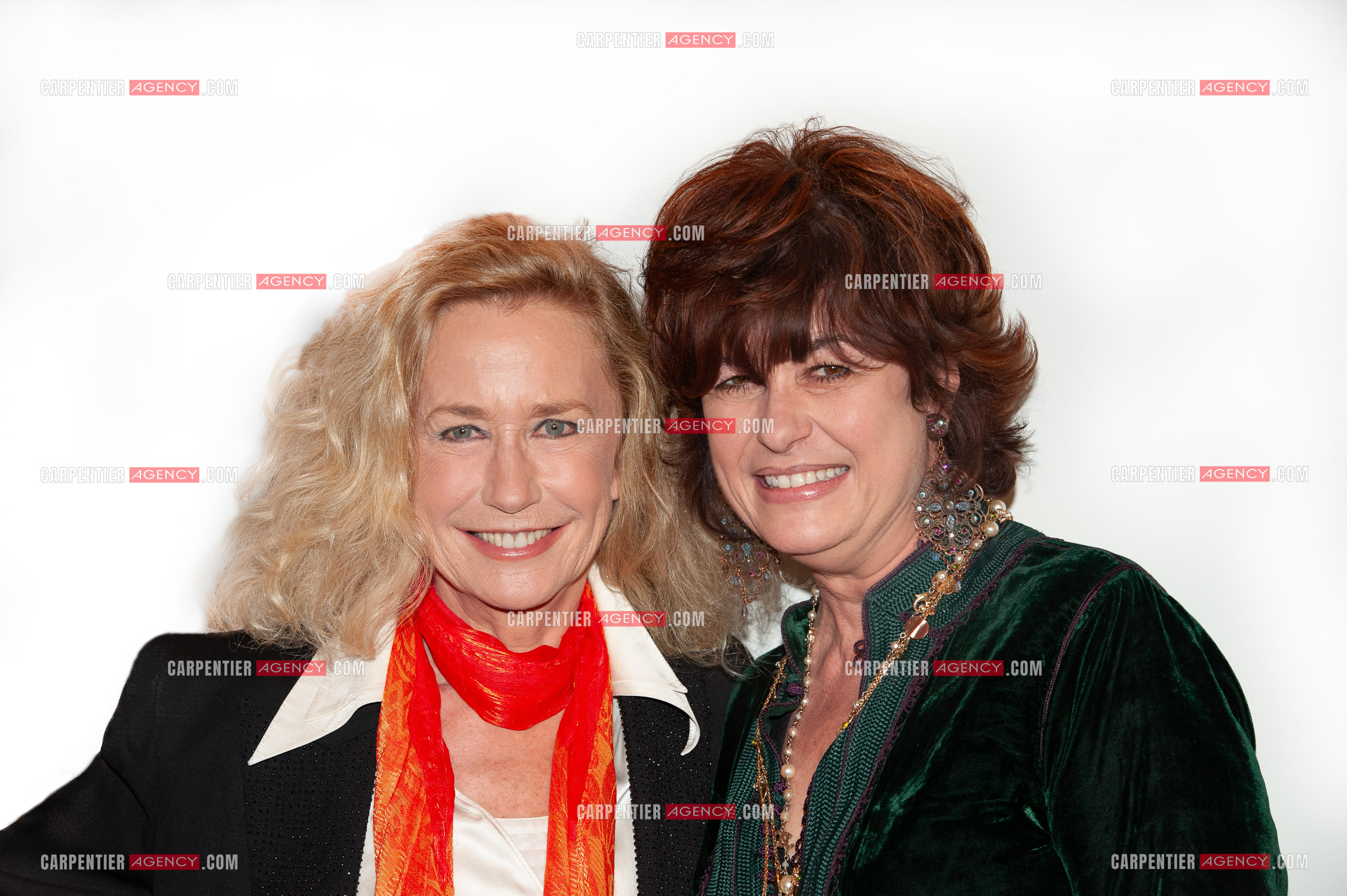 Les actrices Brigitte Fossey et Anne Cassel (  Anne Célérier ).   ( Exclusif )