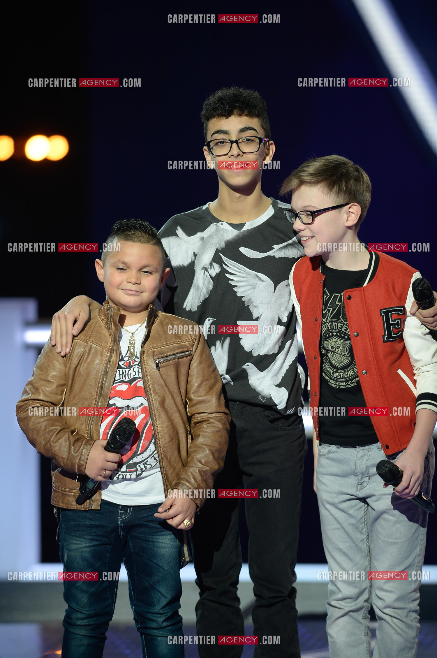 Le chanteur Bilal Hassani en tant que candidat pour les battles de  l'émission “ The Voice Kid's “ du 3 janvier 2015.    ( Exclusif )