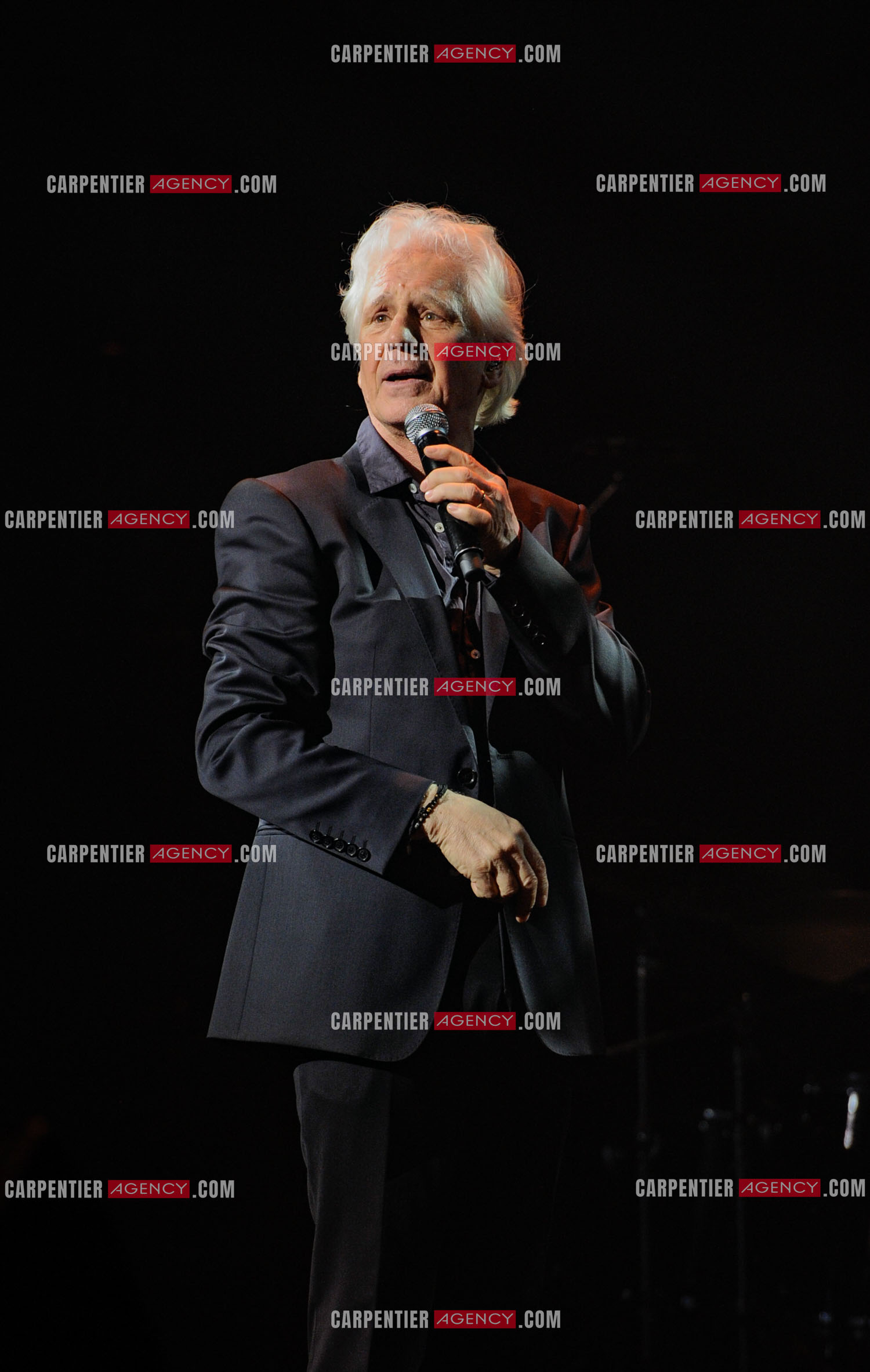 Le chanteur Gérard Lenorman en concert au Grand Rex à Paris.  ( Exclusif )