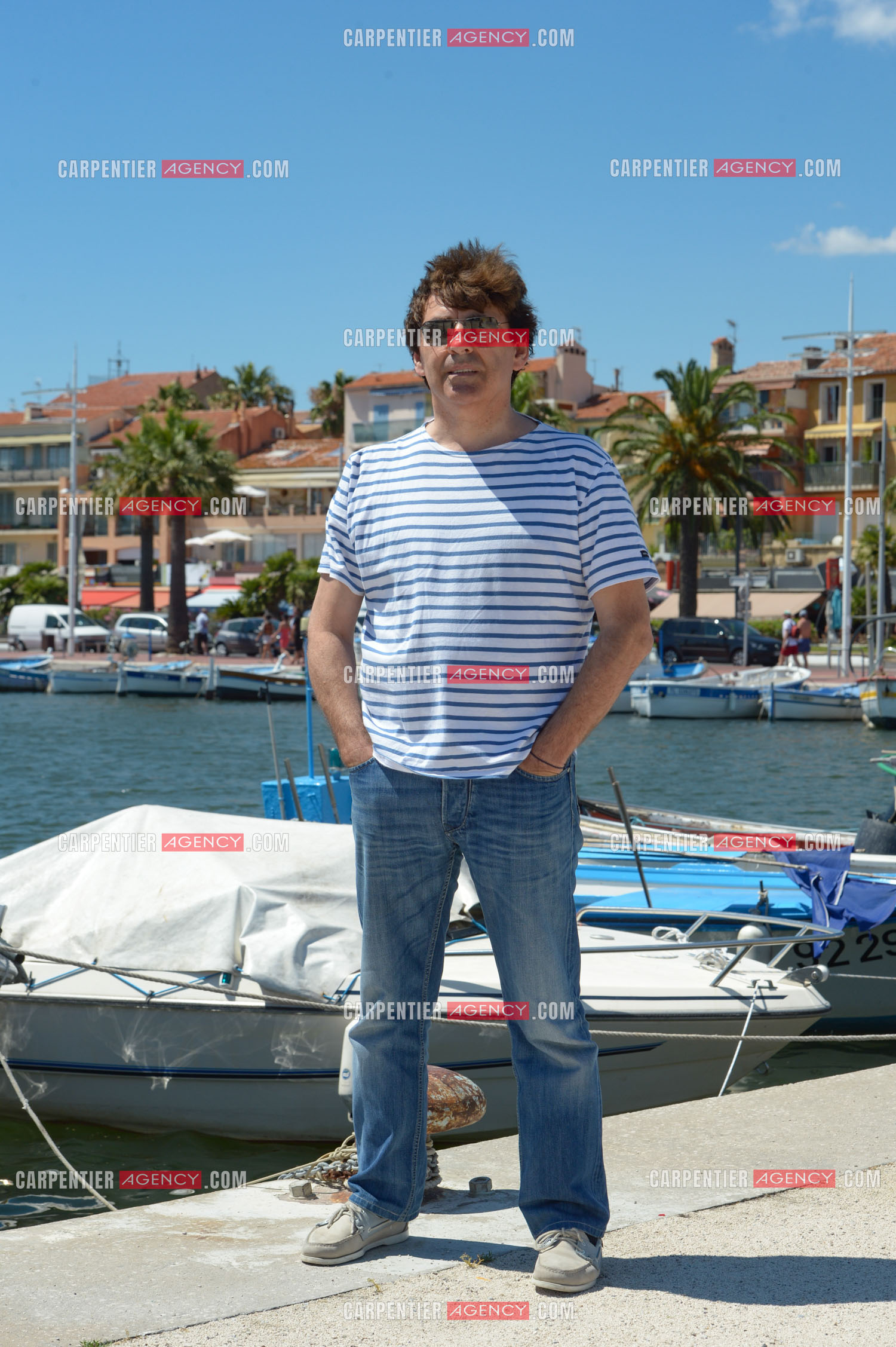 Le chanteur Claude Barzotti sur le port de Bandol dans le Var en 2013.         ( Exclusif )