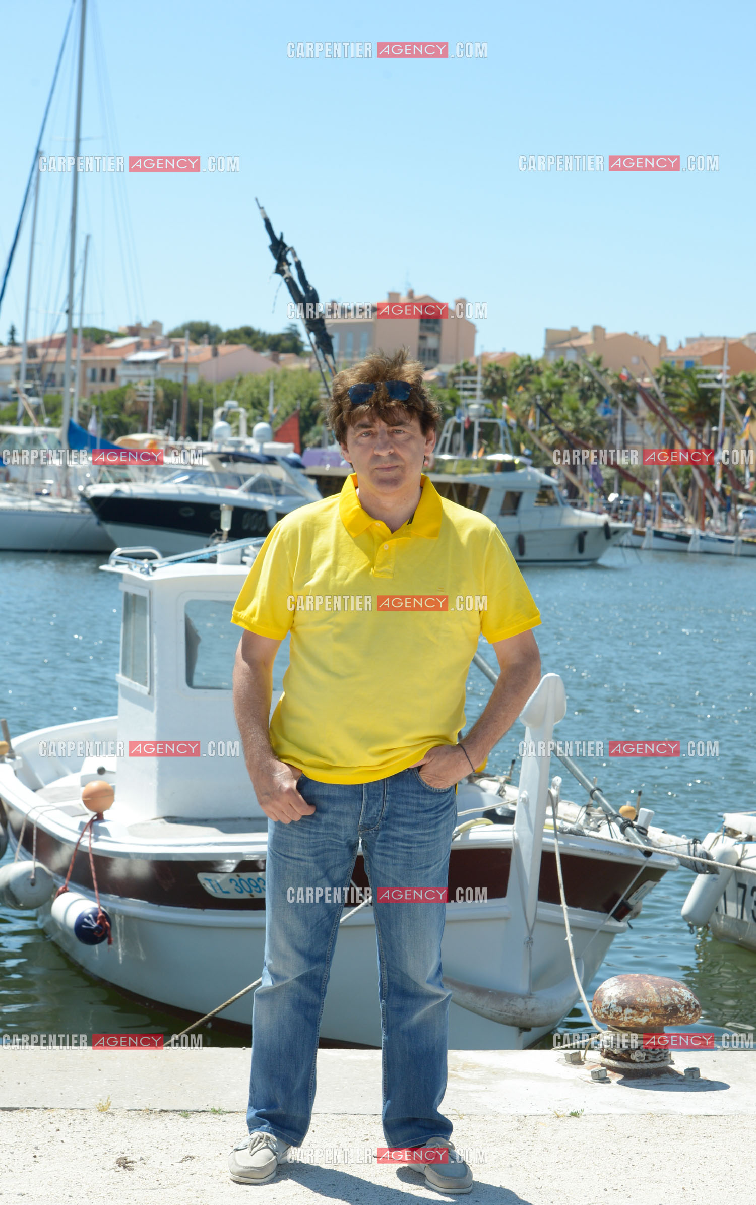Le chanteur Claude Barzotti sur le port de Bandol dans le Var en 2013.         ( Exclusif )