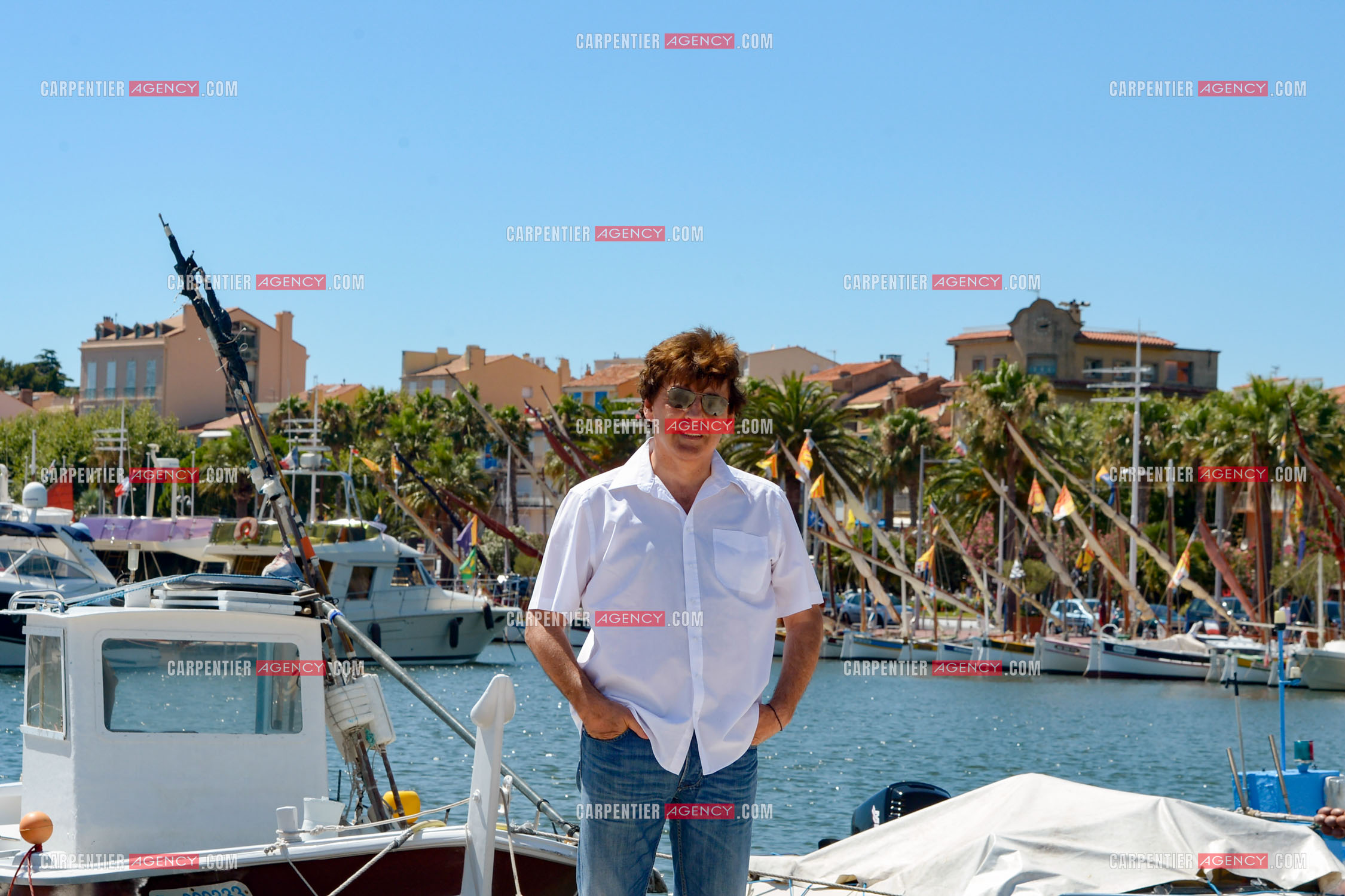 Le chanteur Claude Barzotti sur le port de Bandol dans le Var en 2013.         ( Exclusif )