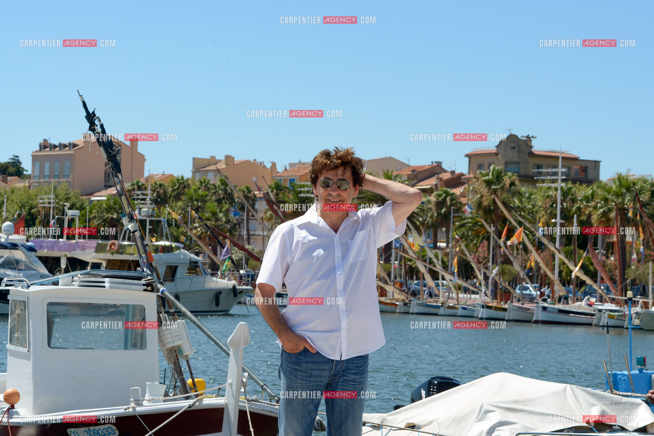 Le chanteur Claude Barzotti sur le port de Bandol dans le Var en 2013.         ( Exclusif )