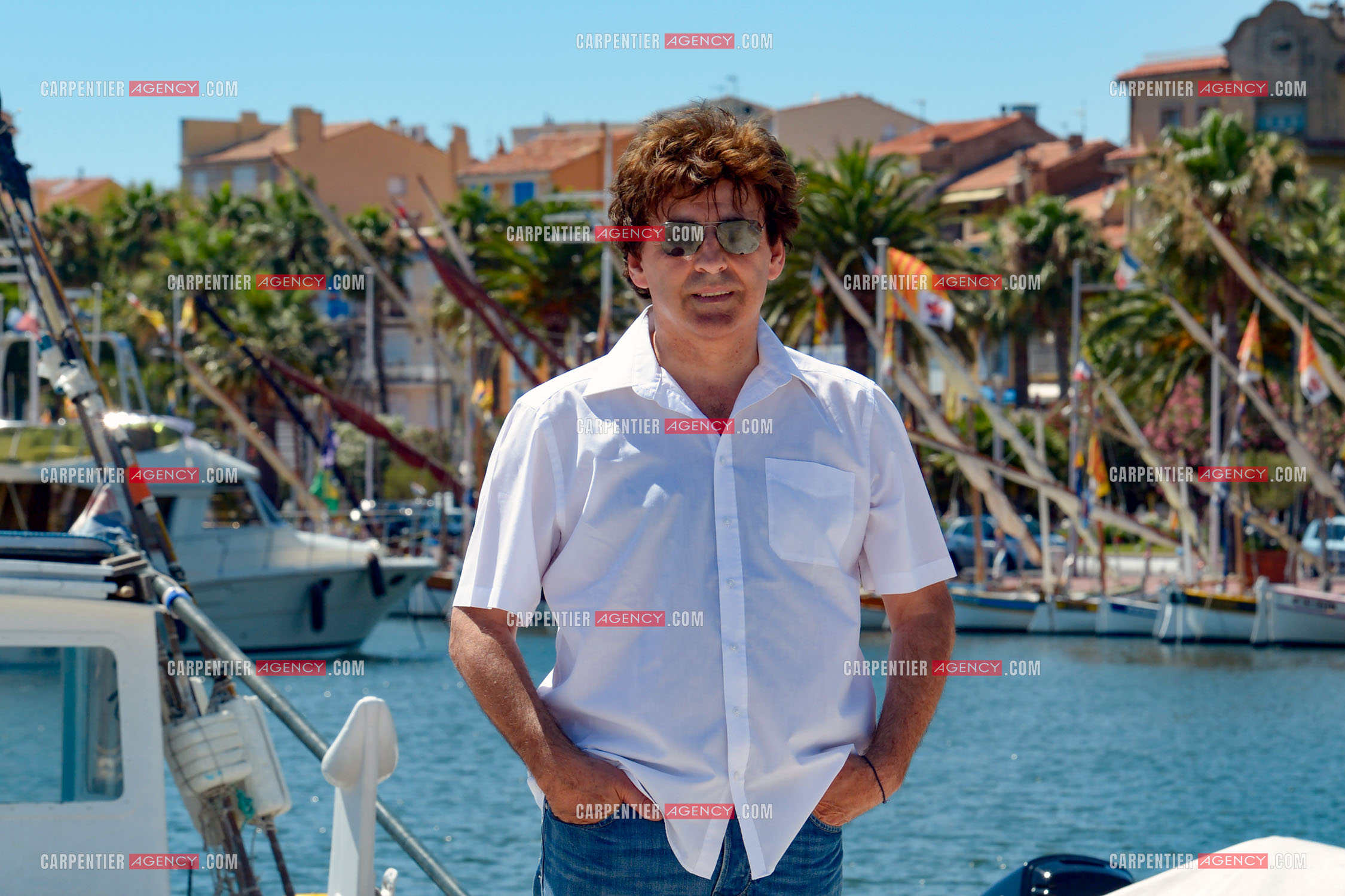 Le chanteur Claude Barzotti sur le port de Bandol dans le Var en 2013.         ( Exclusif )