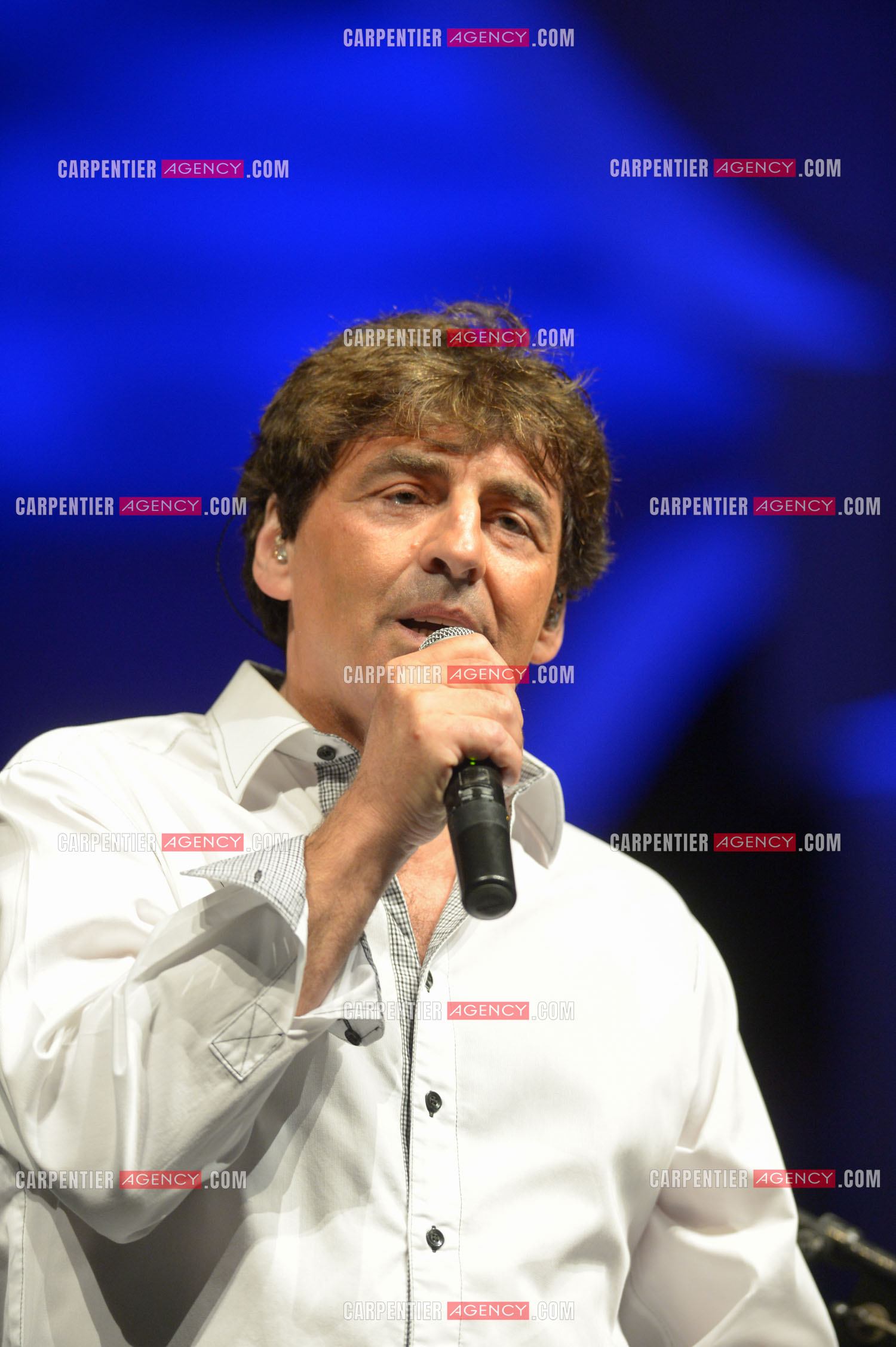 Le chanteur Claude Barzotti lors d'un concert a Bandol en 2013.         ( Exclusif )
