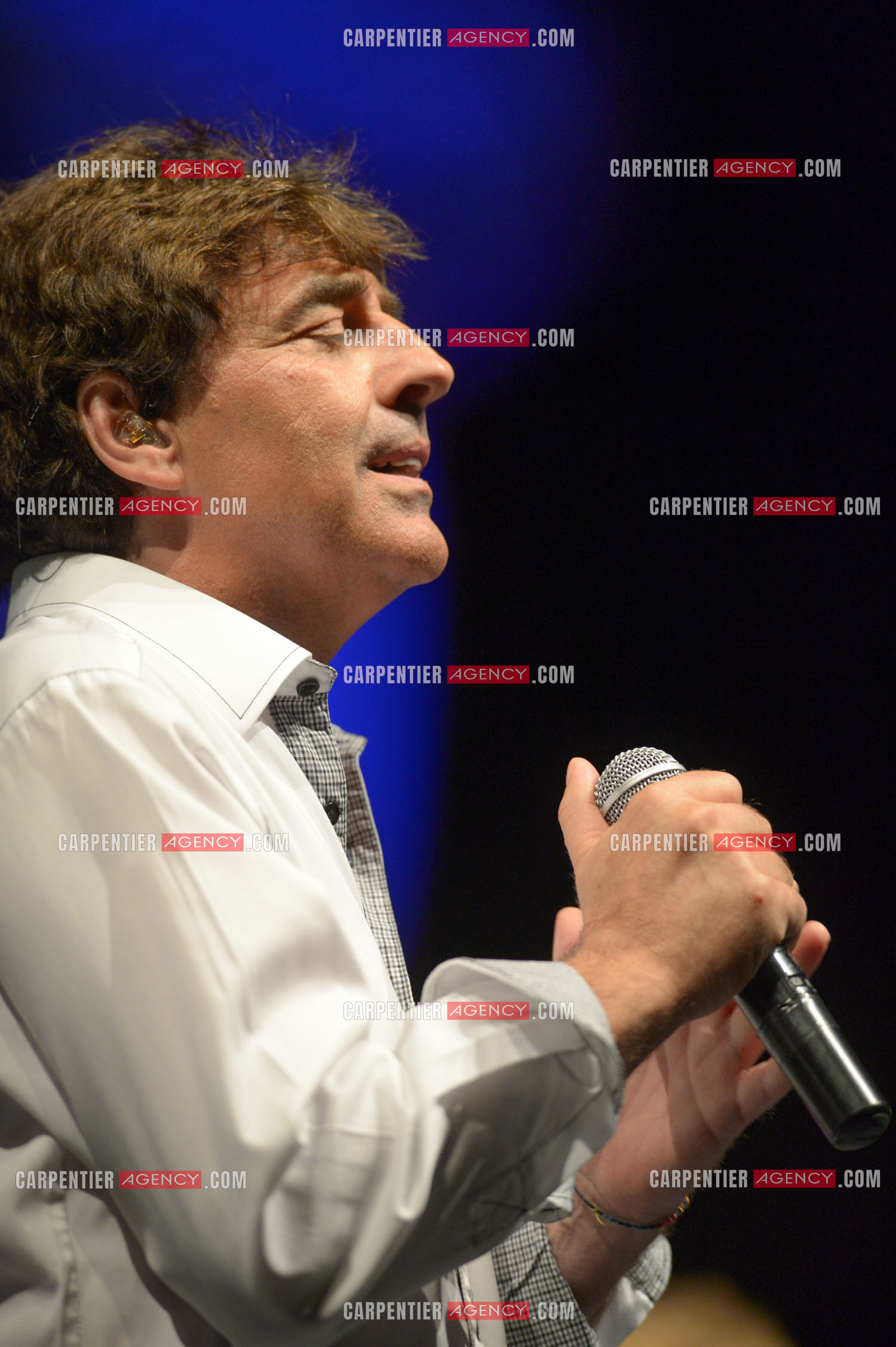 Le chanteur Claude Barzotti lors d'un concert a Bandol en 2013.         ( Exclusif )