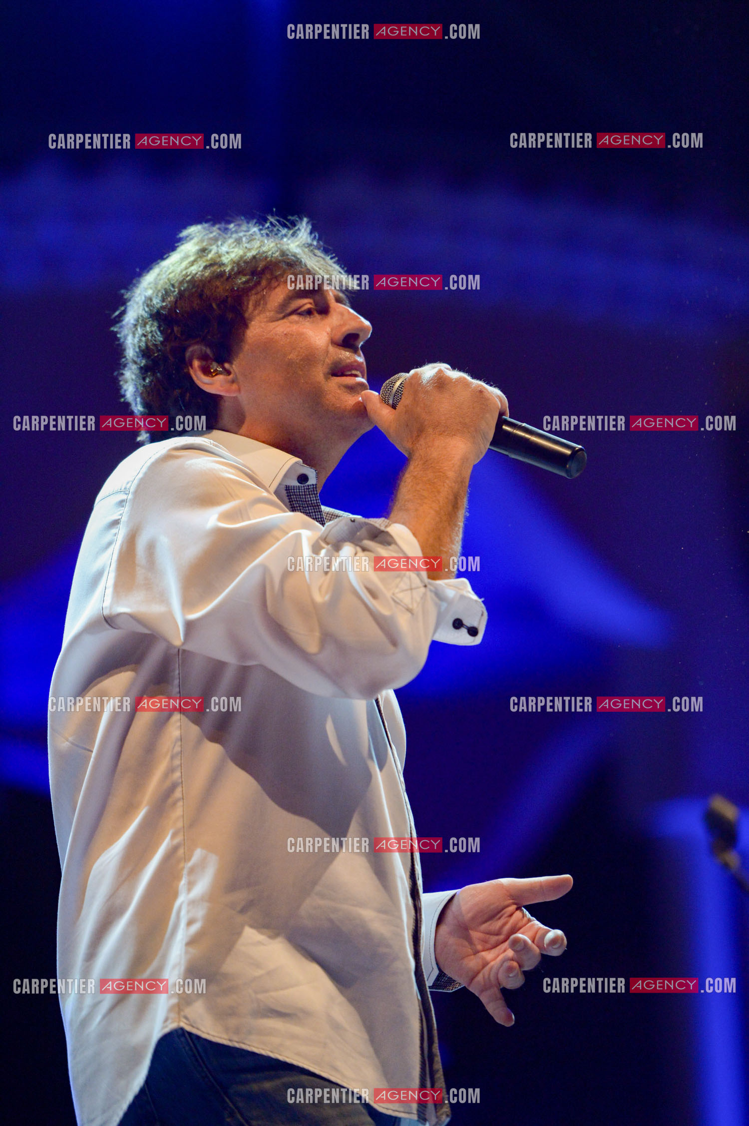 Le chanteur Claude Barzotti lors d'un concert a Bandol en 2013.         ( Exclusif )
