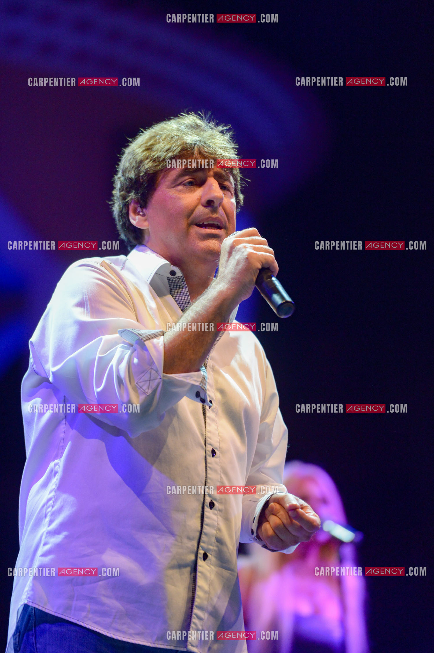 Le chanteur Claude Barzotti lors d'un concert a Bandol en 2013.         ( Exclusif )
