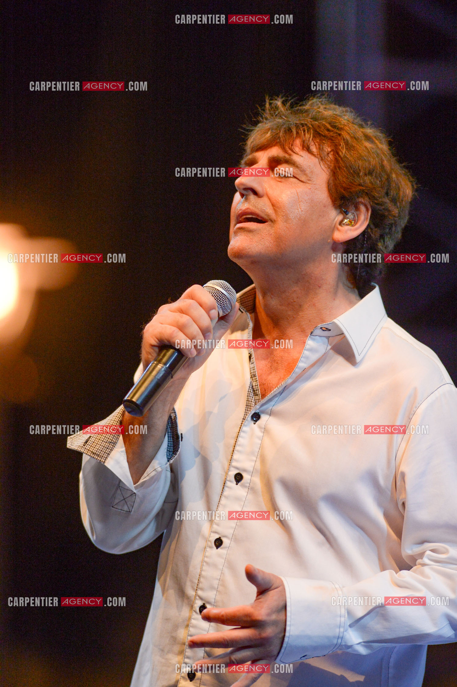 Le chanteur Claude Barzotti lors d'un concert a Bandol en 2013.         ( Exclusif )
