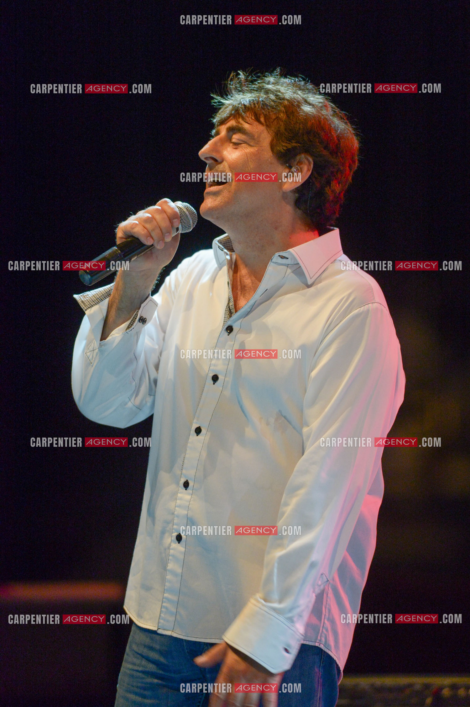Le chanteur Claude Barzotti lors d'un concert a Bandol en 2013.         ( Exclusif )