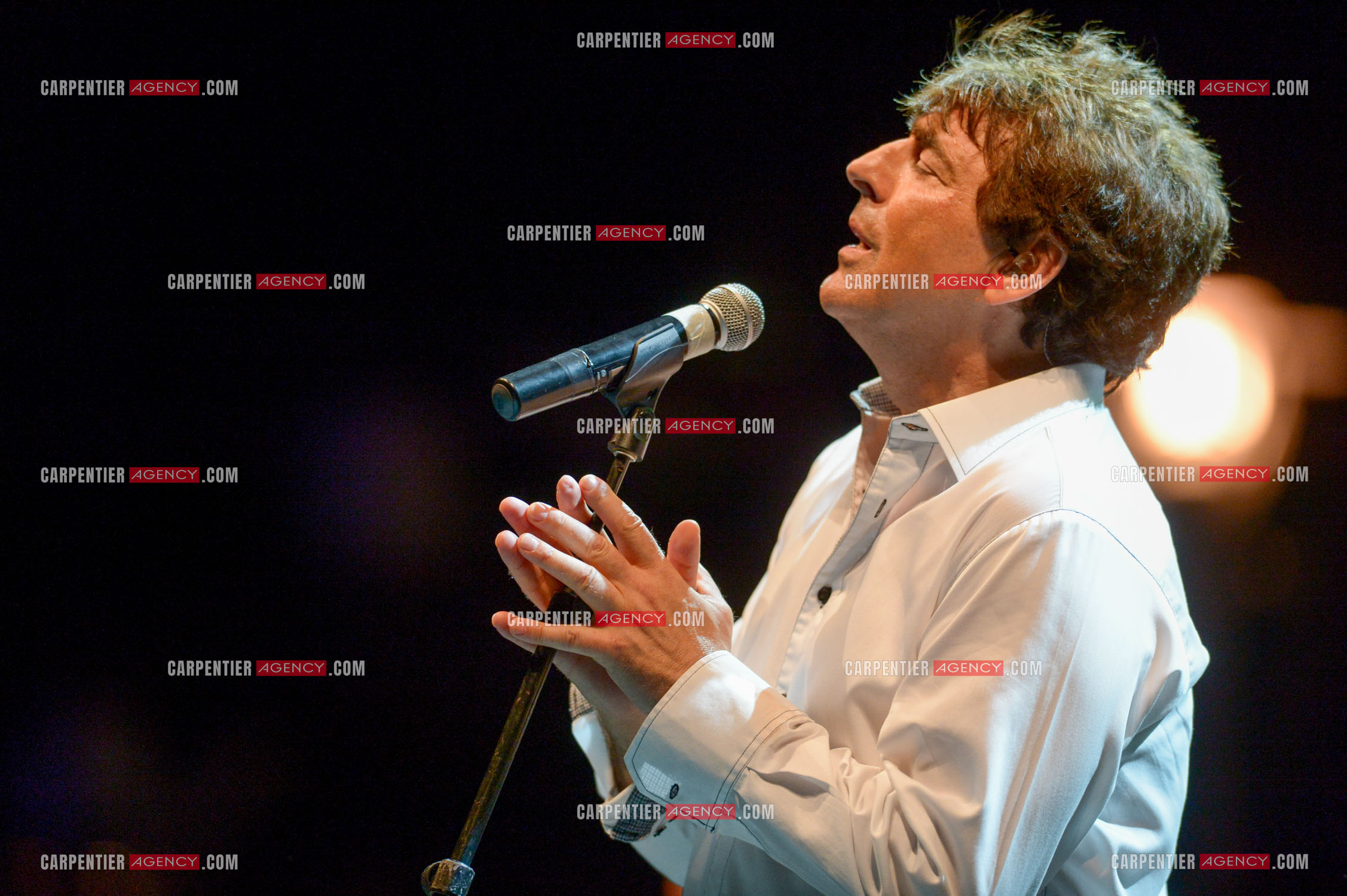 Le chanteur Claude Barzotti lors d'un concert a Bandol en 2013.         ( Exclusif )
