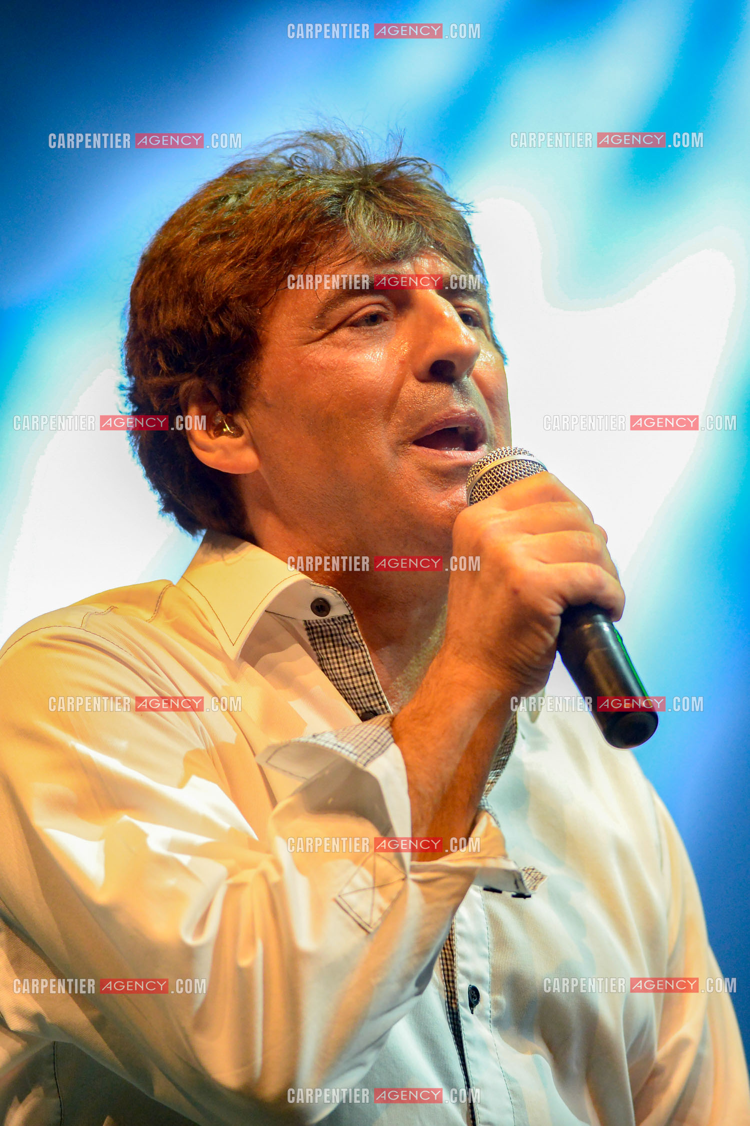 Le chanteur Claude Barzotti lors d'un concert a Bandol en 2013.         ( Exclusif )