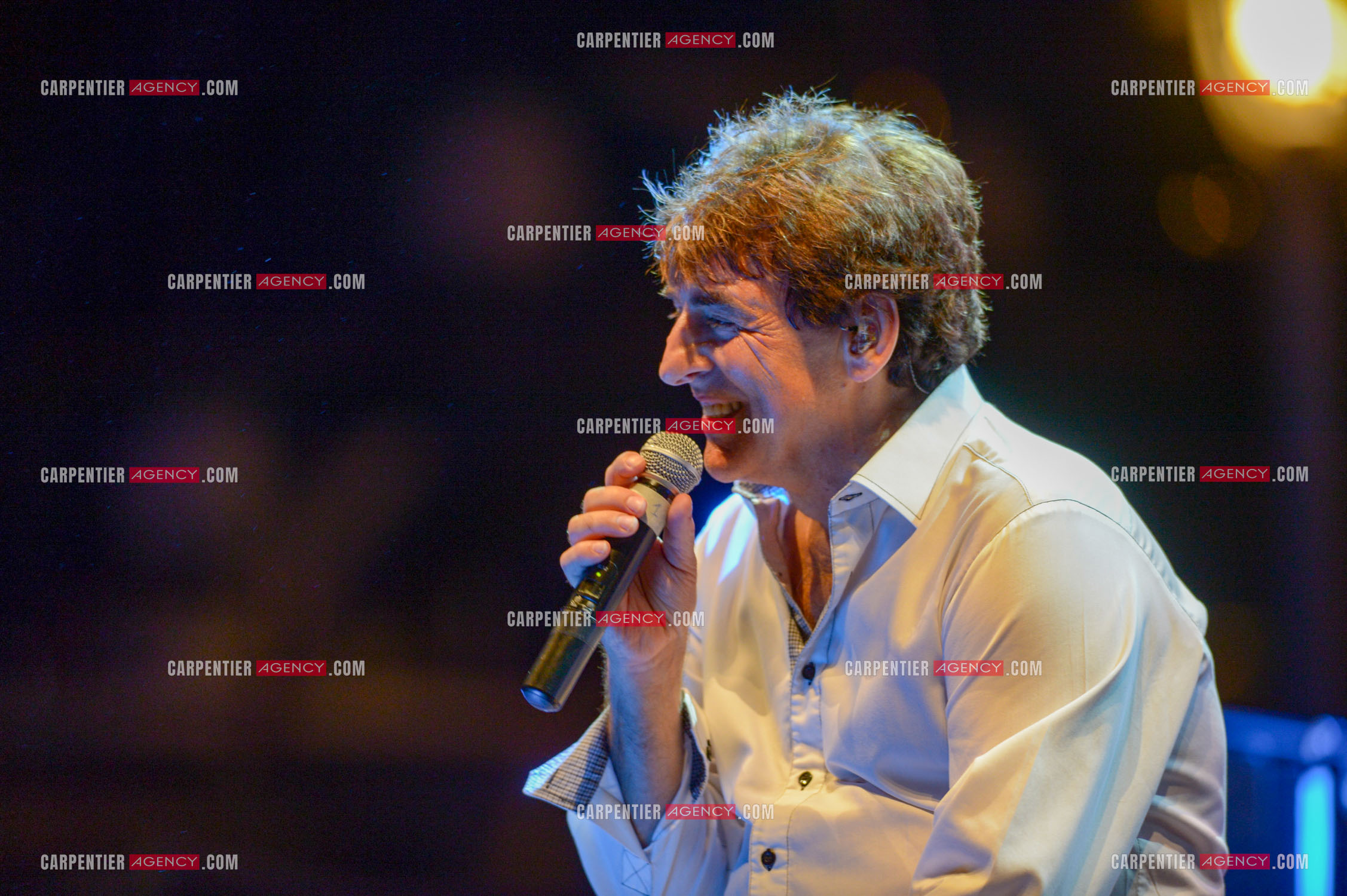 Le chanteur Claude Barzotti lors d'un concert a Bandol en 2013.         ( Exclusif )