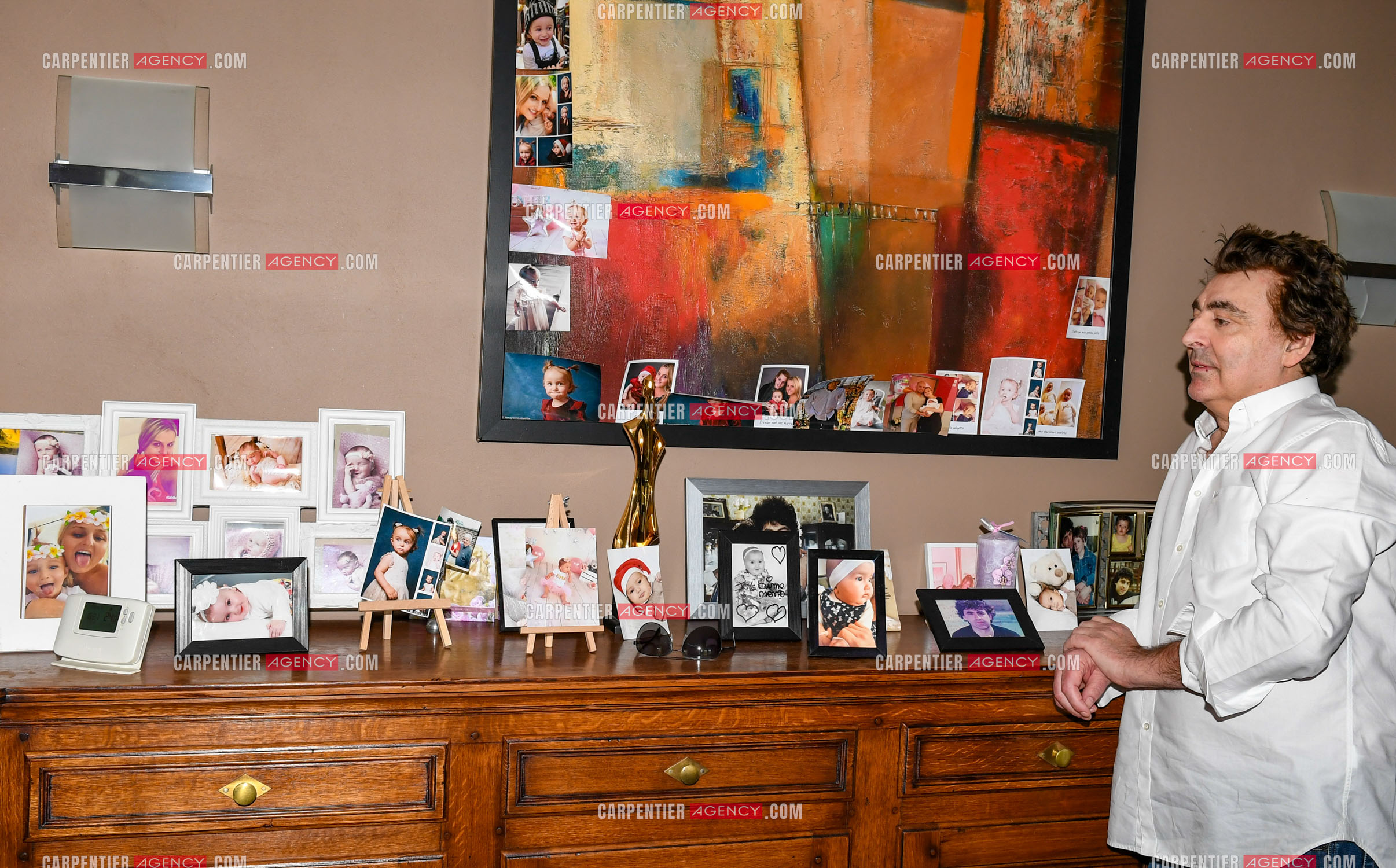Le chanteur Claude Barzotti chez lui en Belgique en 2019.         ( Exclusif )