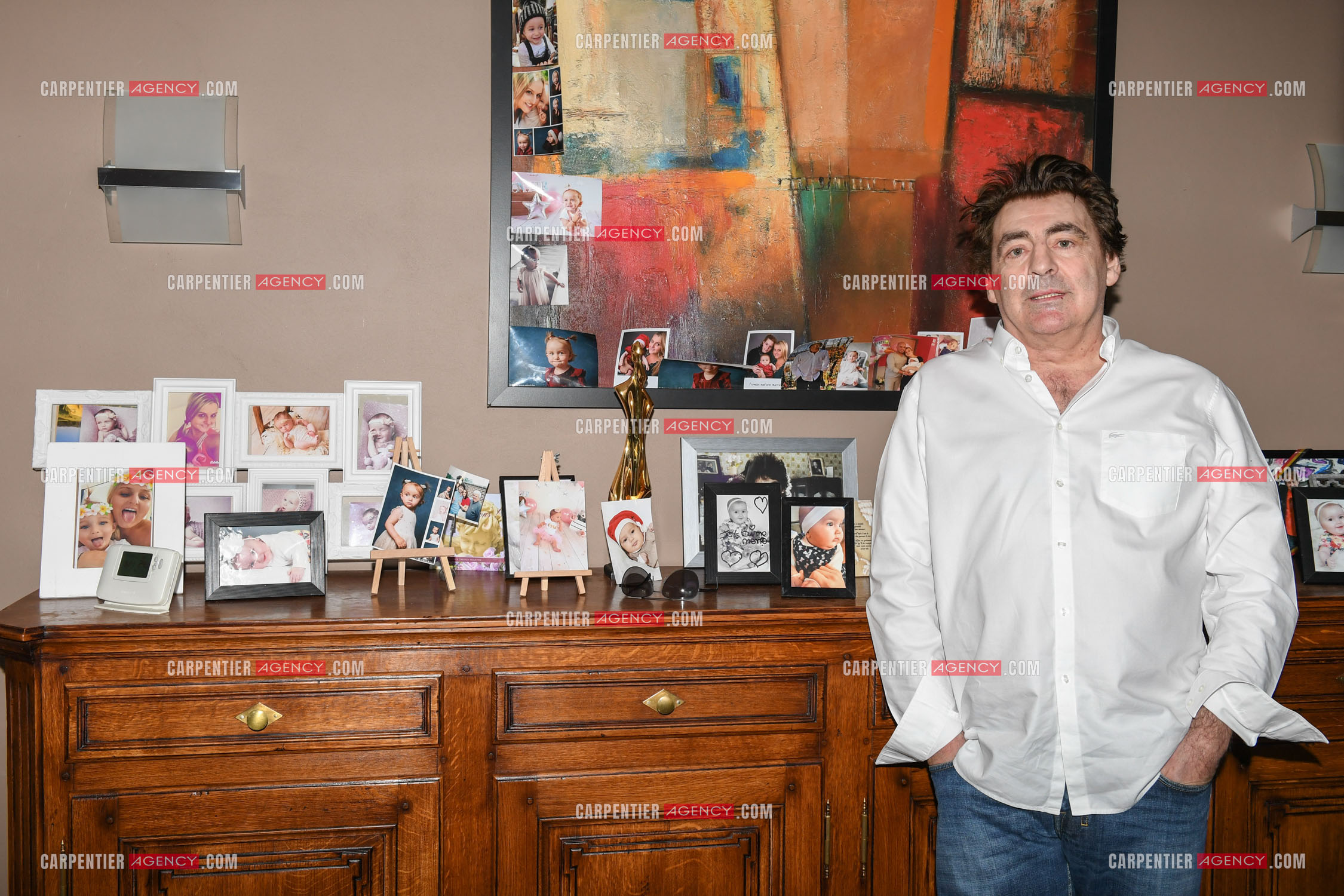 Le chanteur Claude Barzotti chez lui en Belgique en 2019.         ( Exclusif )