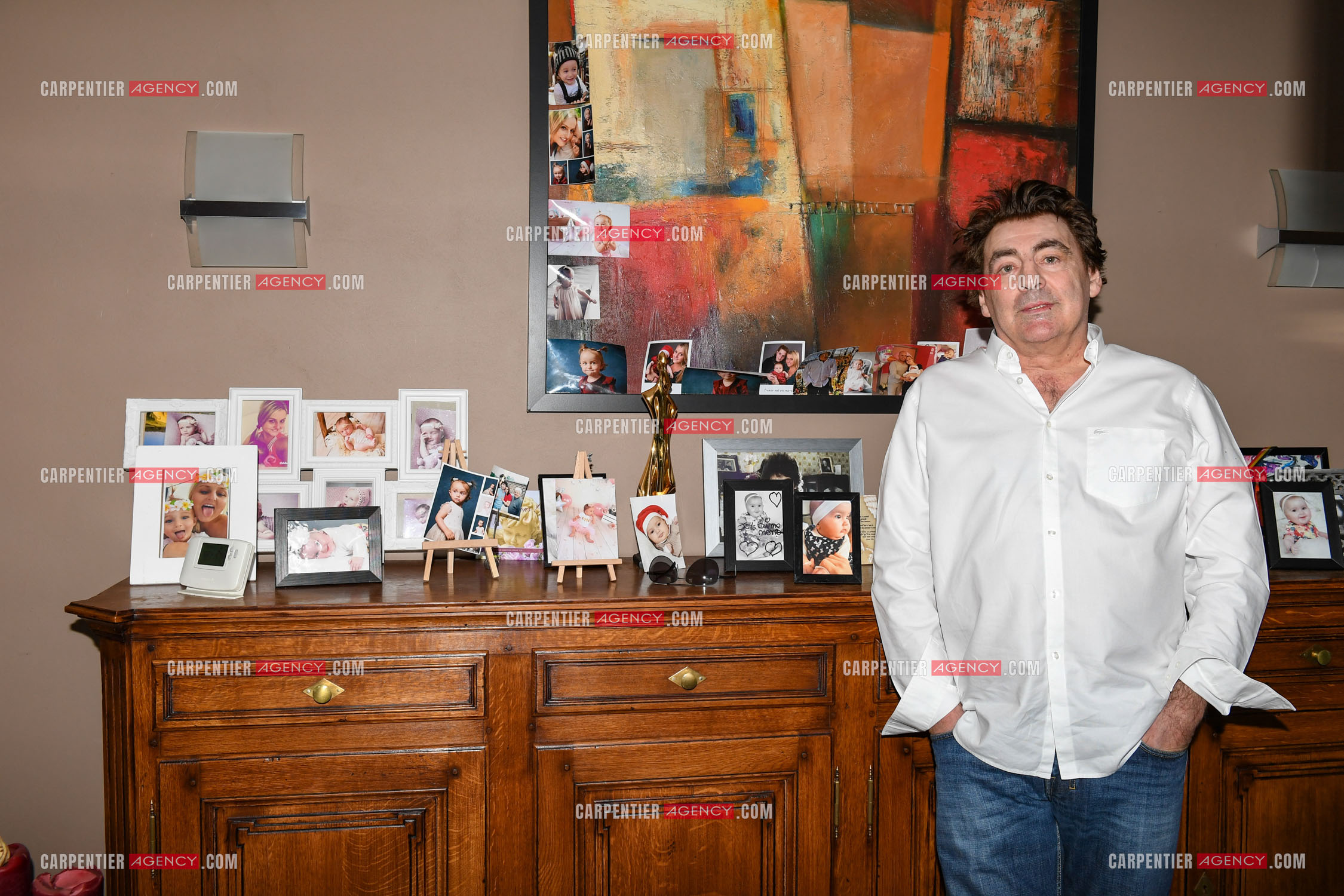 Le chanteur Claude Barzotti chez lui en Belgique en 2019.         ( Exclusif )