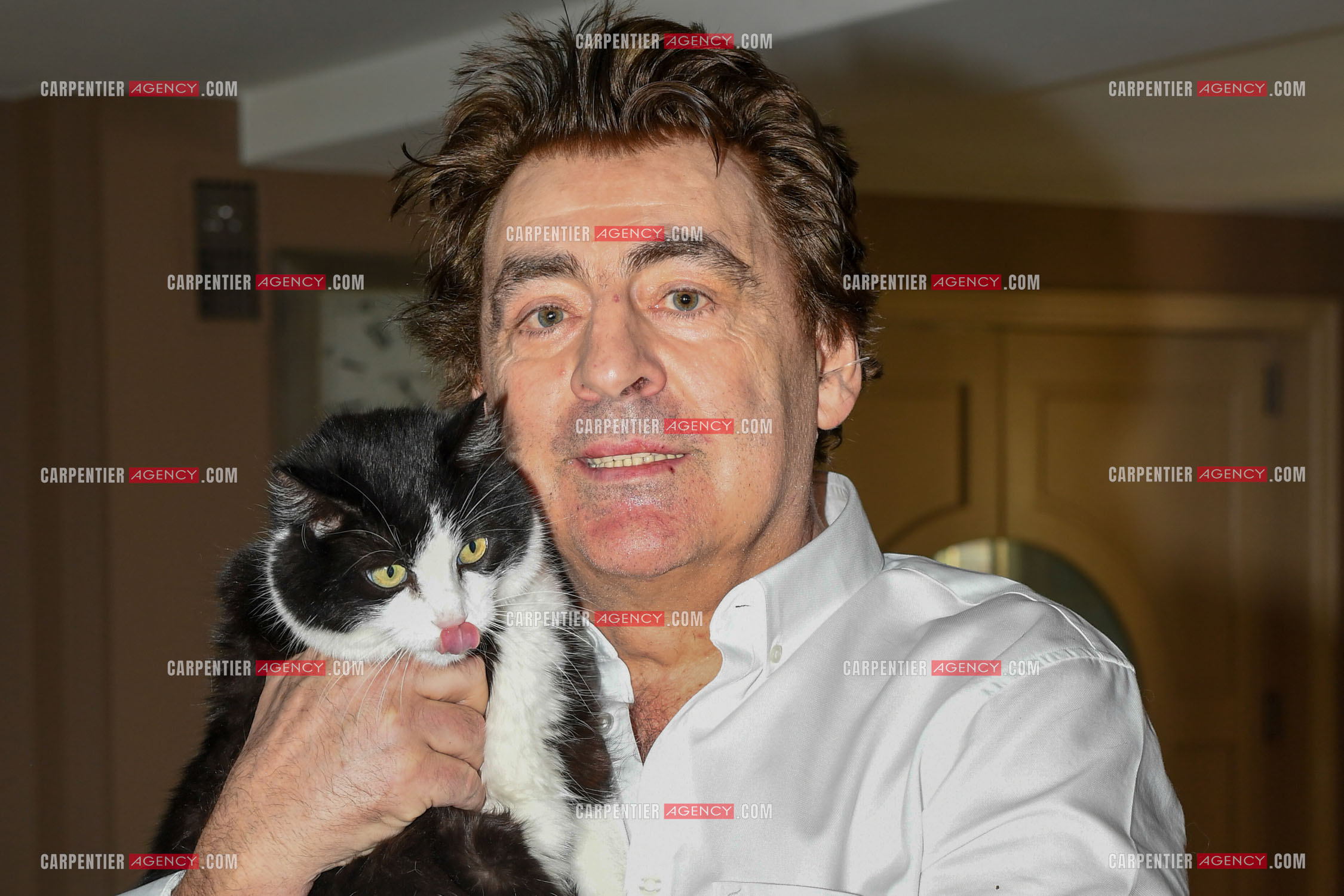 Le chanteur Claude Barzotti chez lui en Belgique en 2019.         ( Exclusif )