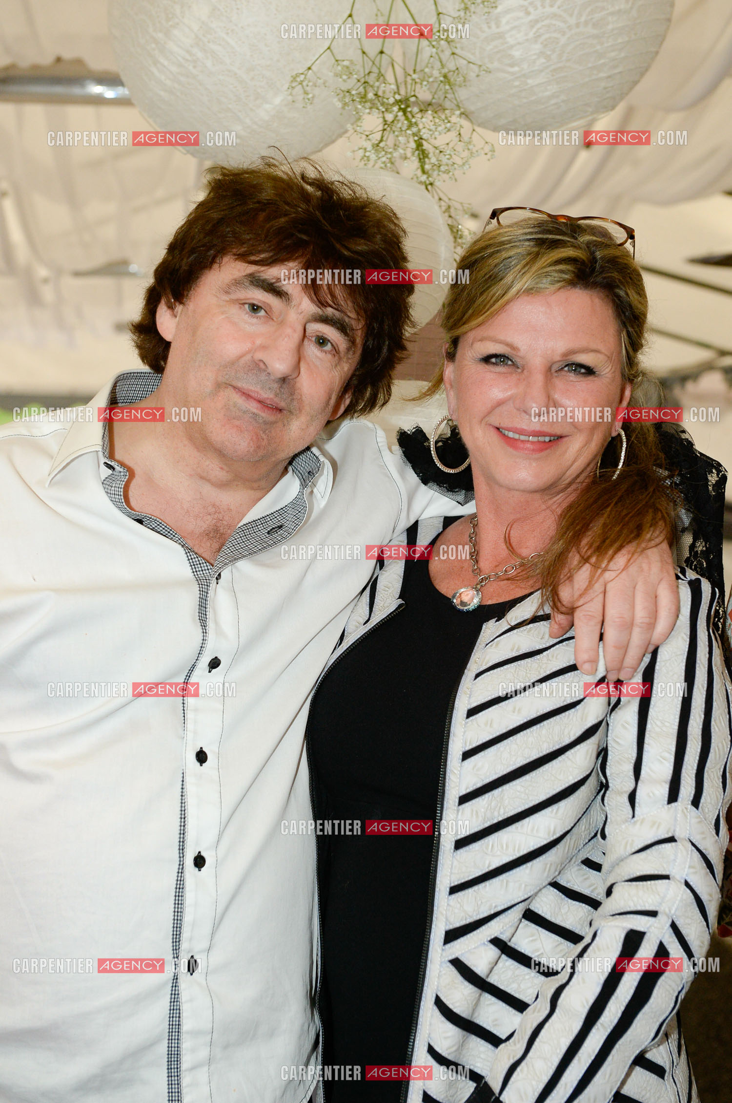 La chanteuse Jeane Manson et le chanteur Claude Barzotti tous juste remis de son operation du Pancréas.     ( Exclusif )