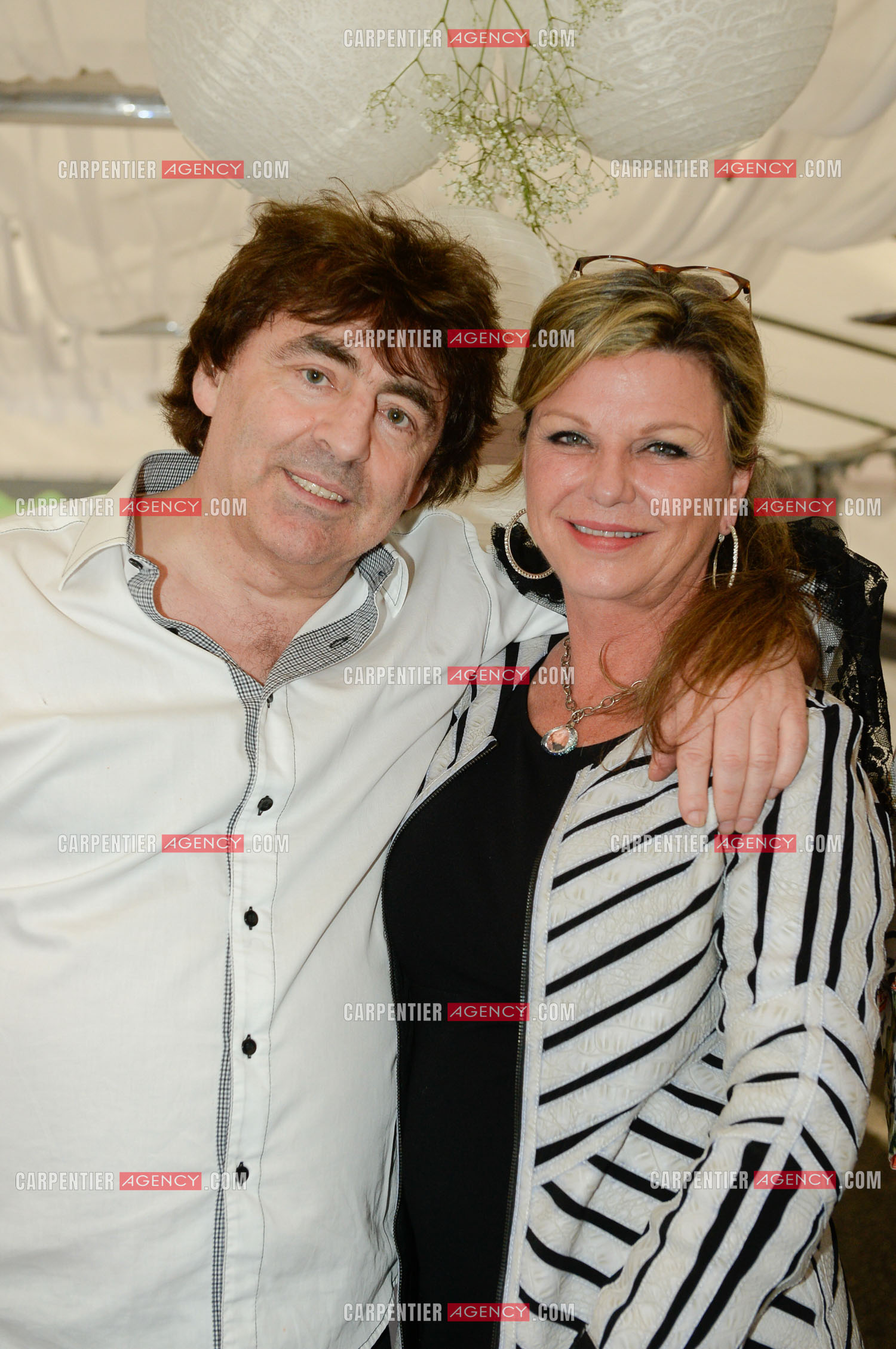 La chanteuse Jeane Manson et le chanteur Claude Barzotti tous juste remis de son operation du Pancréas.     ( Exclusif )