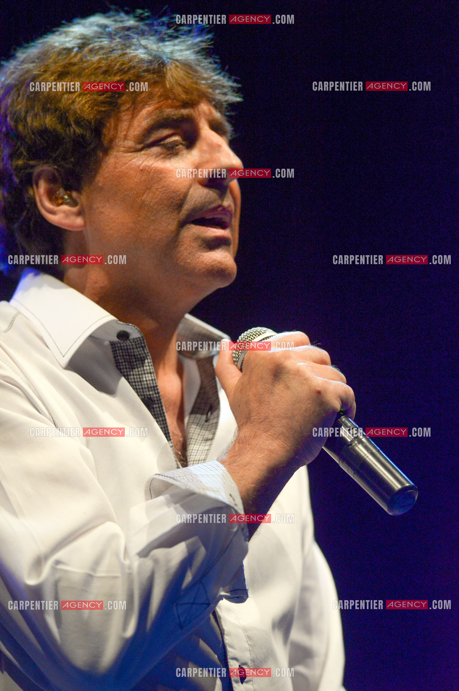 Le chanteur Claude Barzotti lors d'un concert a Bandol en 2013.         ( Exclusif )