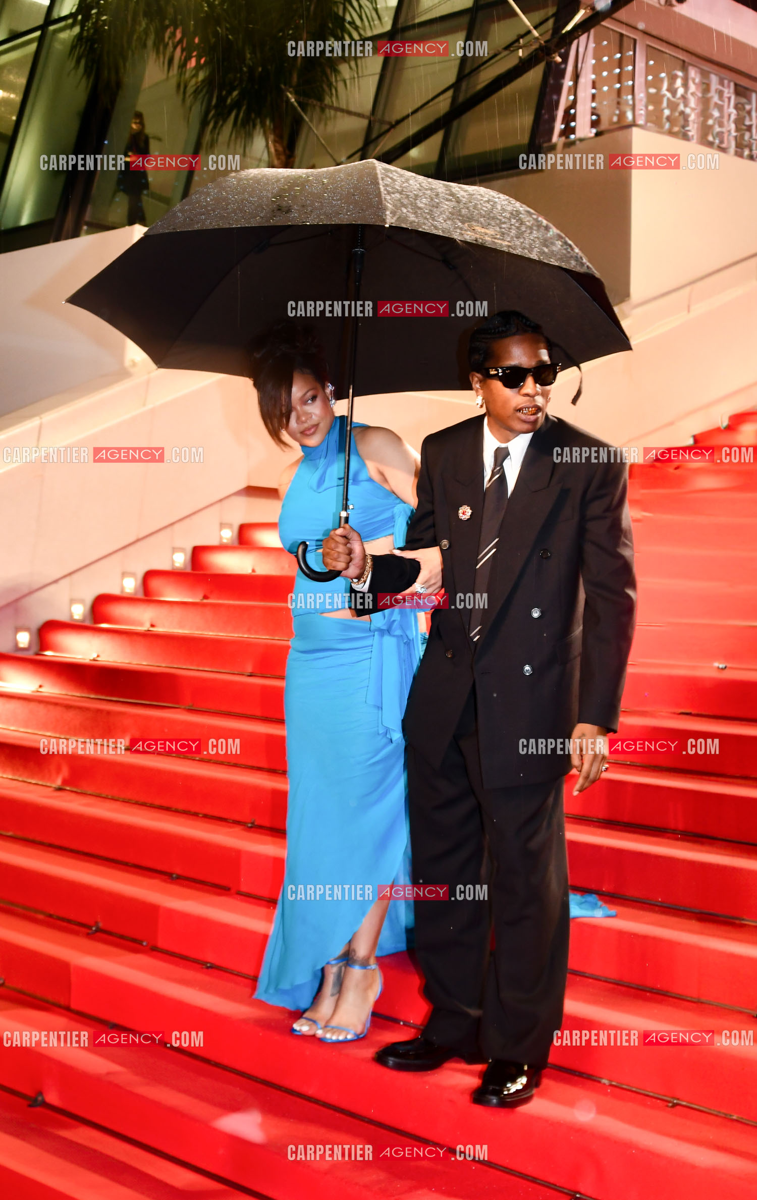 Festival de Cannes 2025. 78e édition, du 13 au 24 mai 2025. Rihanna et A$AP Rocky assistent à la projection  de “Highest 2 Lowest“ au Palais des Festivals.