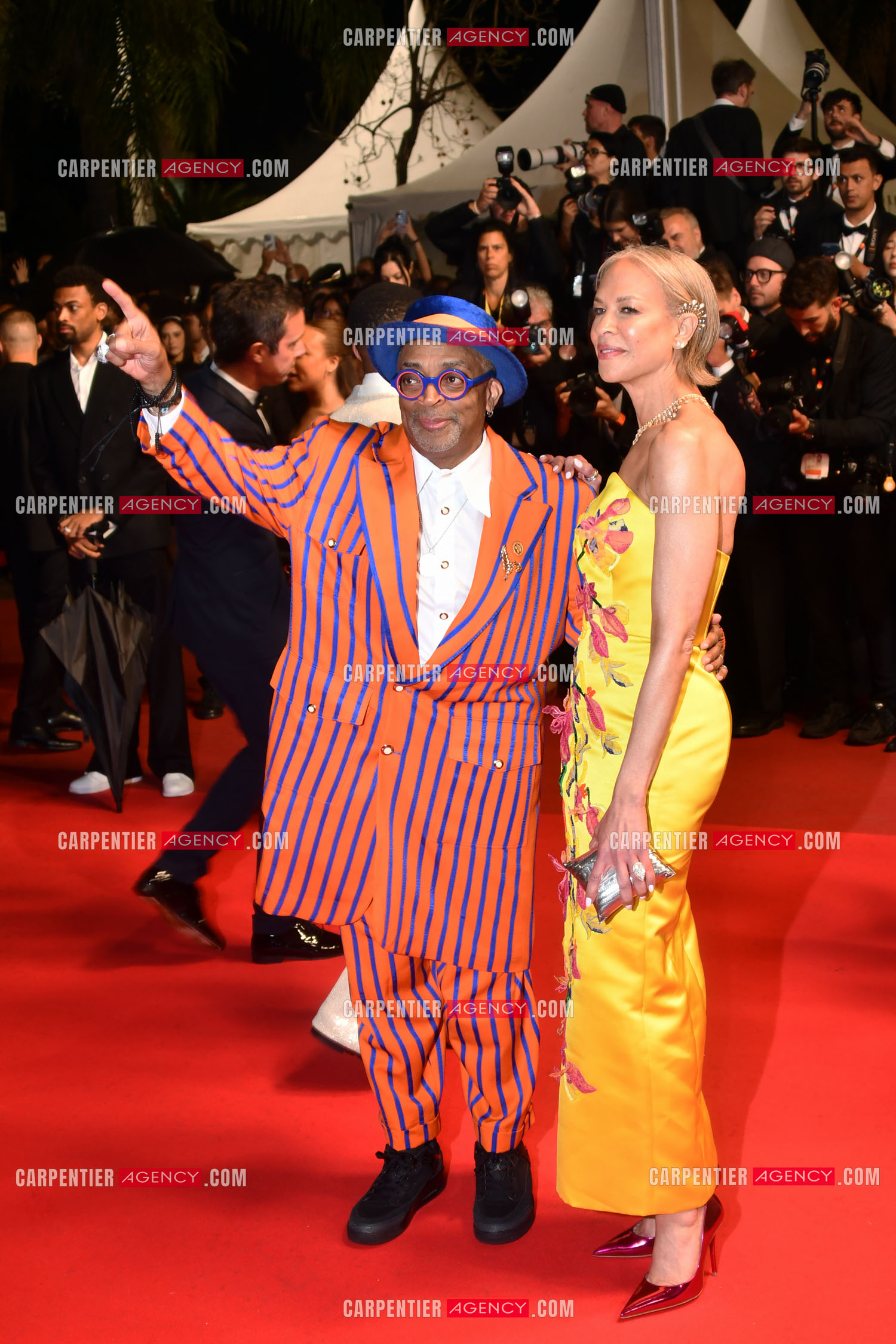 Festival de Cannes 2025. 78e édition, du 13 au 24 mai 2025. Tonya Lewis Lee et Spike Lee assistent à la première de “Highest 2 Lowest“.