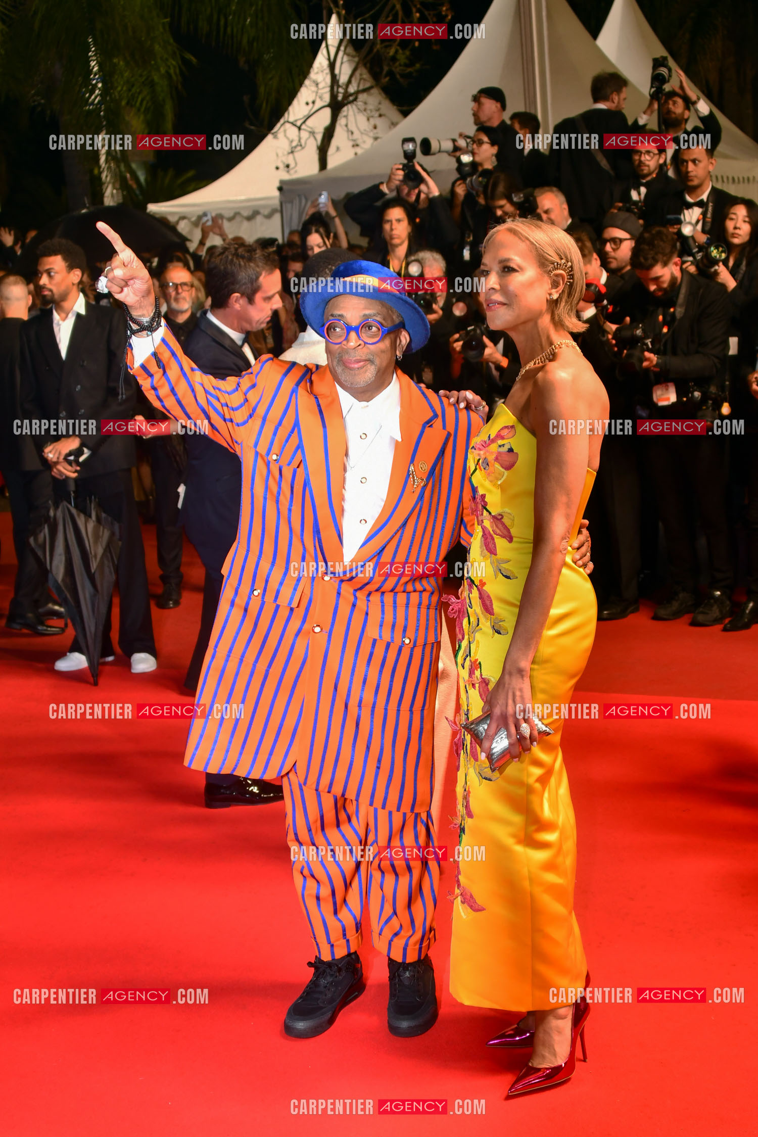 Festival de Cannes 2025. 78e édition, du 13 au 24 mai 2025. Tonya Lewis Lee et Spike Lee assistent à la première de “Highest 2 Lowest“.