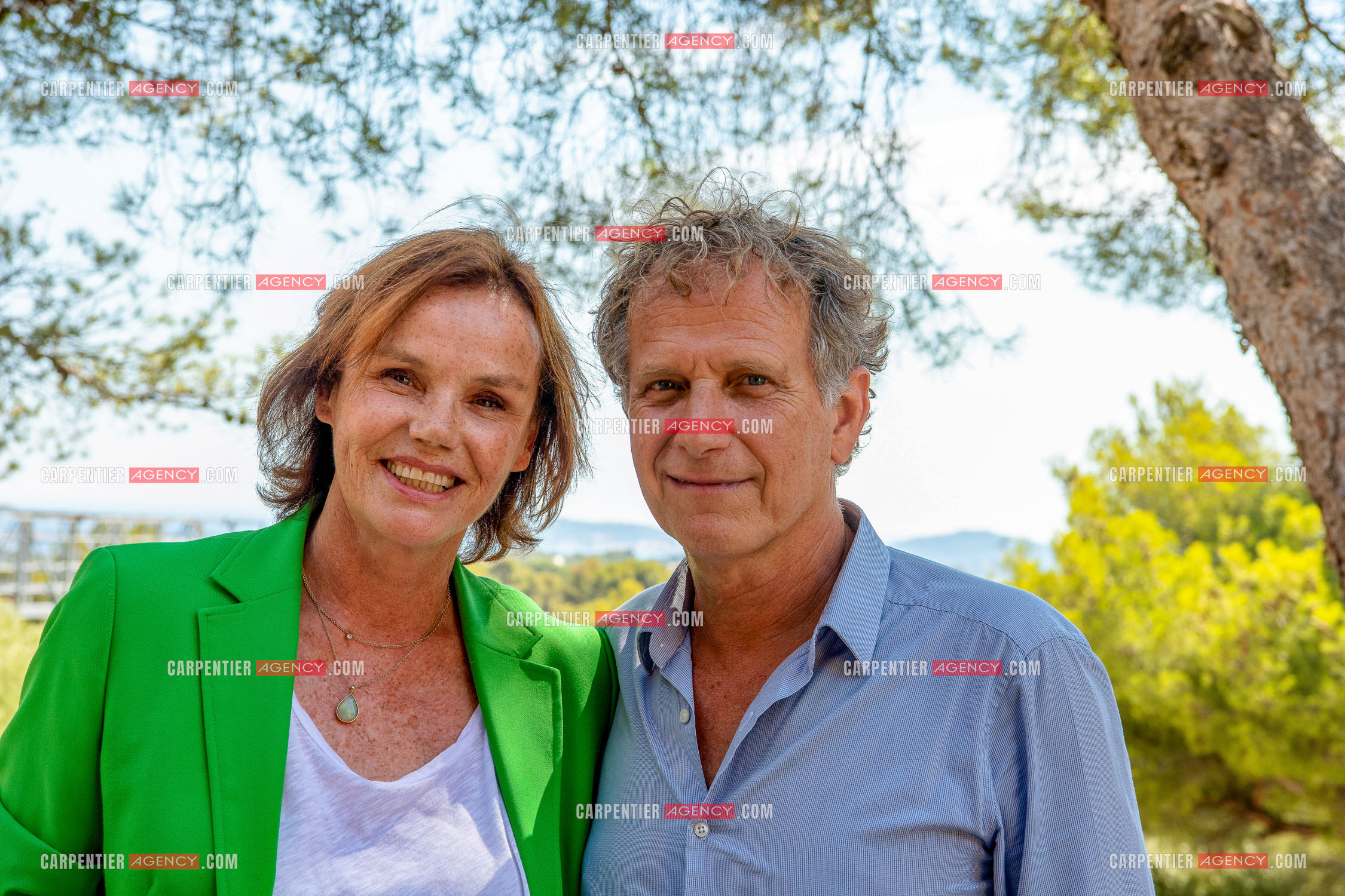 Châteauvallon Liberté, c'est la rentrée pour le théâtre, la musique, la danse sous la direction de Charles Berling. La comédienne Claire Nebout et le comédien Charles Berling.    ( Exclusif )