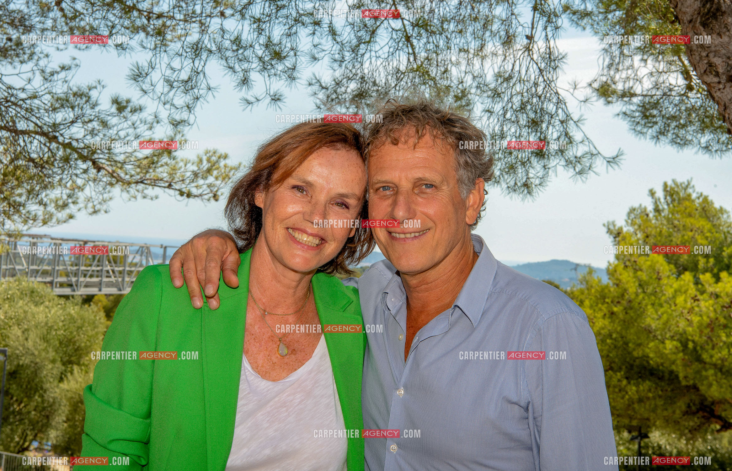 Châteauvallon Liberté, c'est la rentrée pour le théâtre, la musique, la danse sous la direction de Charles Berling. La comédienne Claire Nebout et le comédien Charles Berling.    ( Exclusif )