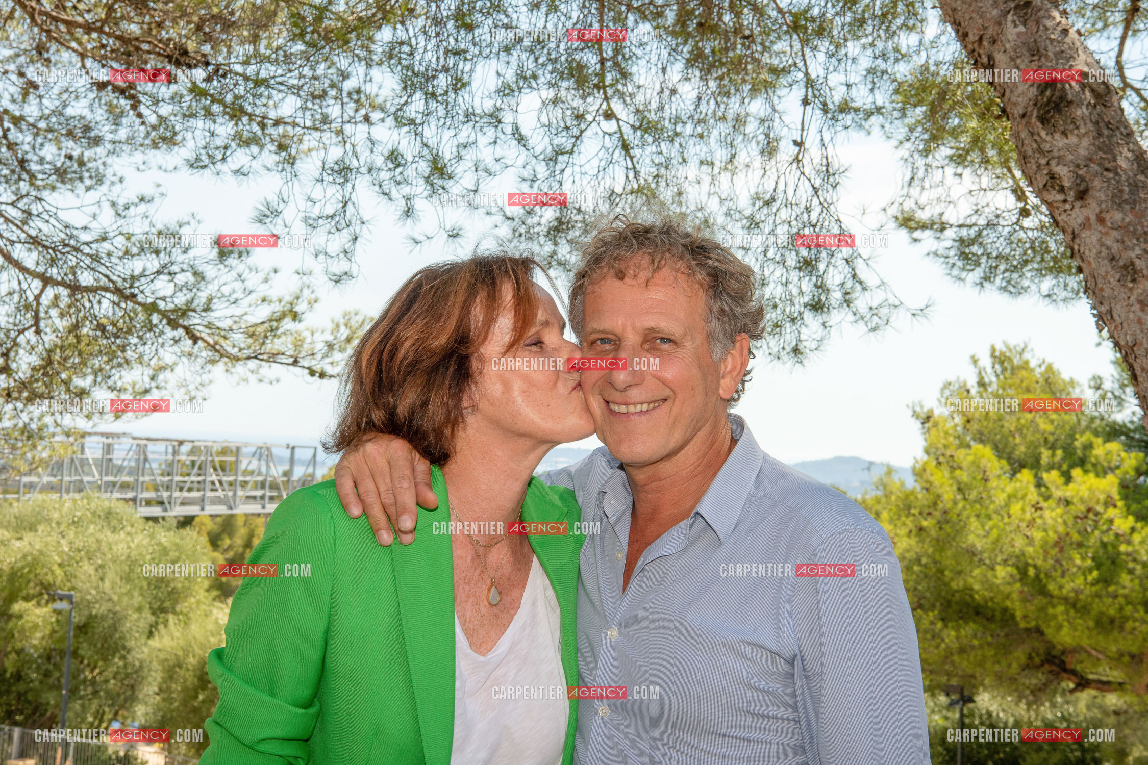 Châteauvallon Liberté, c'est la rentrée pour le théâtre, la musique, la danse sous la direction de Charles Berling. La comédienne Claire Nebout et le comédien Charles Berling.    ( Exclusif )