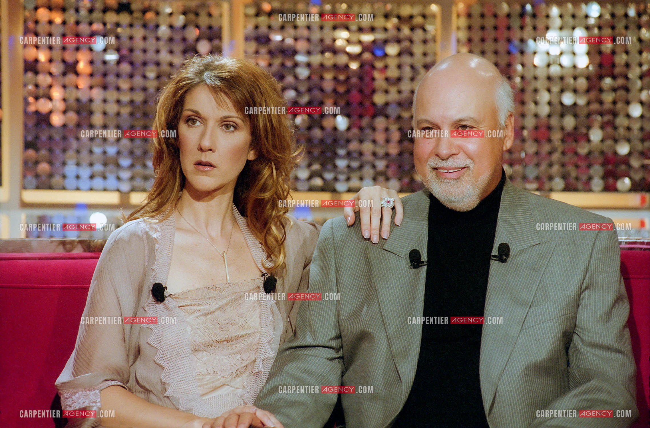 Enregistrement de l'émission spéciale Céline Dion et son mari René sur France 2.     ( Exclusif )