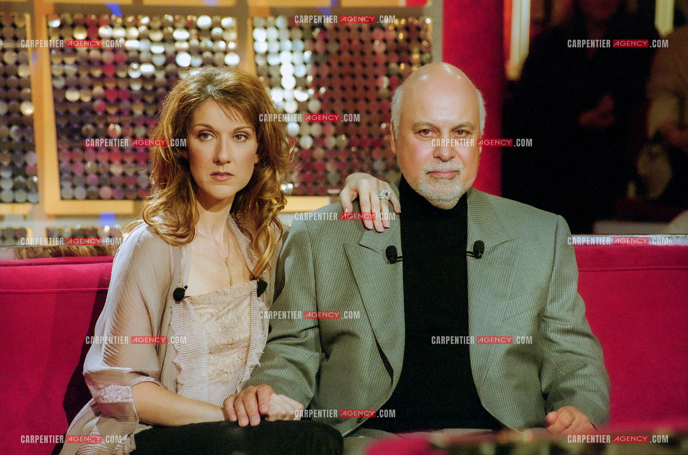 Enregistrement de l'émission spéciale Céline Dion et son mari René sur France 2.     ( Exclusif )
