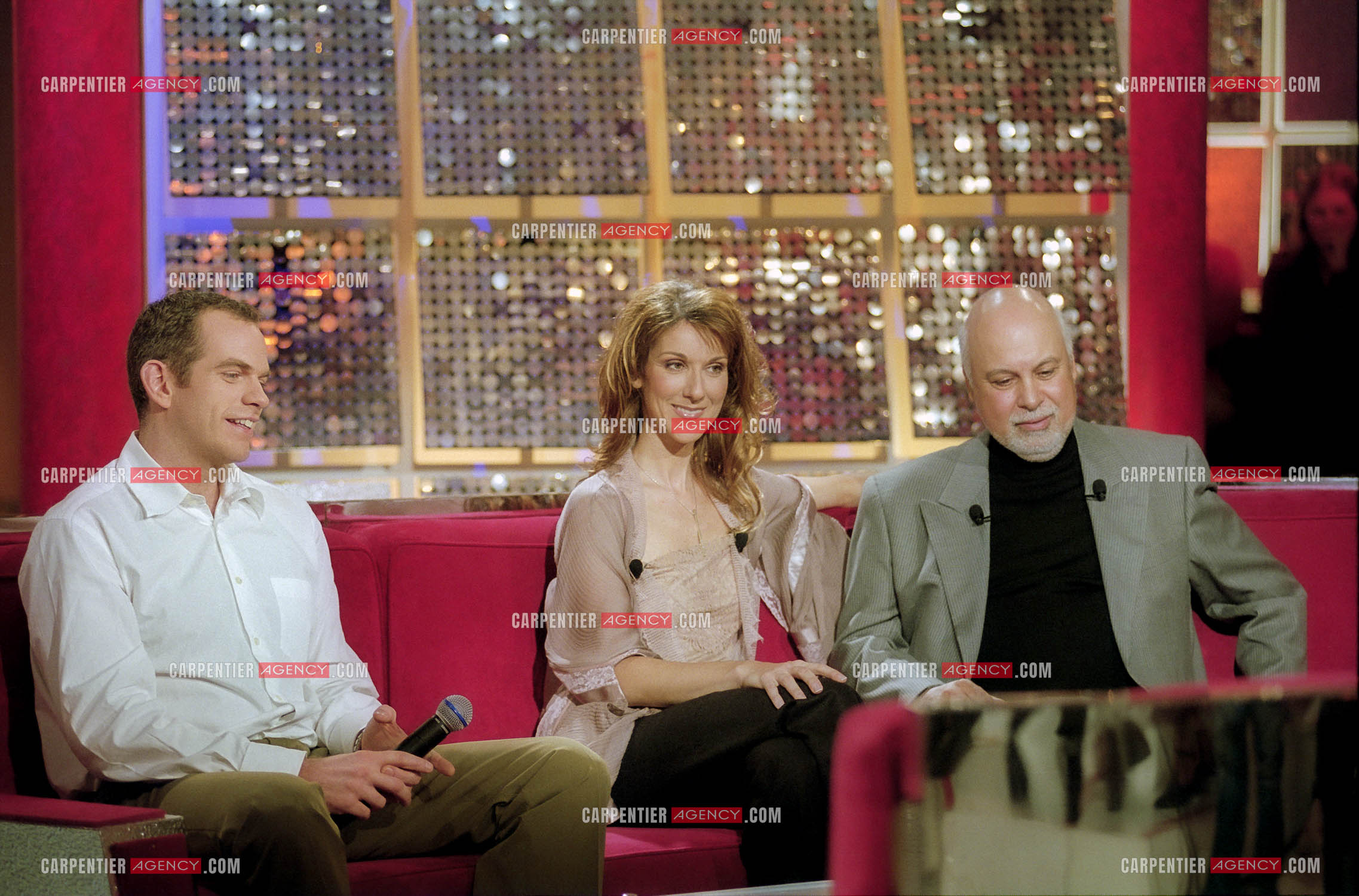 Enregistrement de l'émission spéciale Céline Dion et son mari René sur France 2. Invité de Céline, Garou le 19 mars 2002.      ( Exclusif )