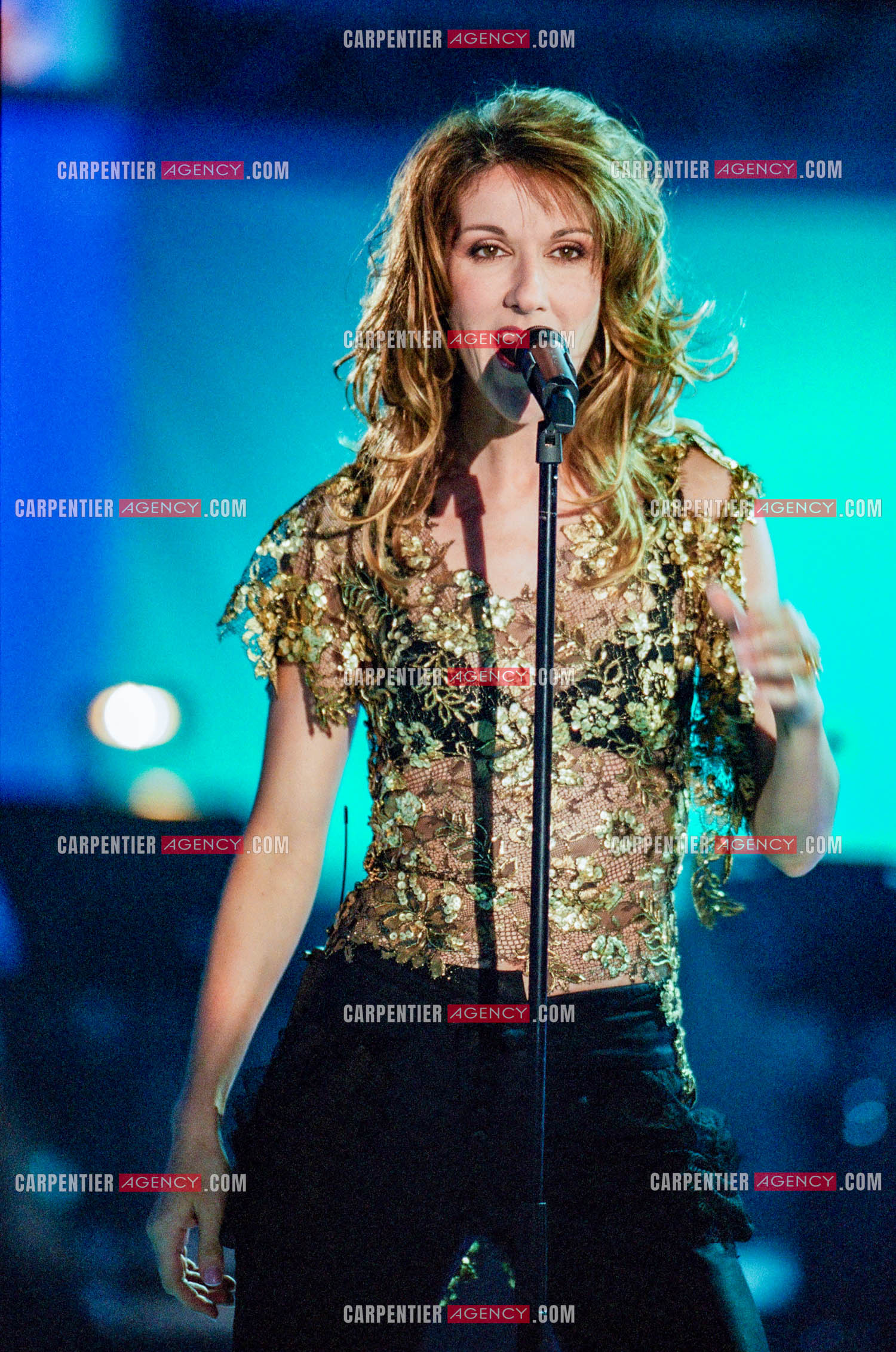Enregistrement de l'émission spéciale Céline Dion sur TF1 le 17 Mars 2002.  ( Exclusif )
