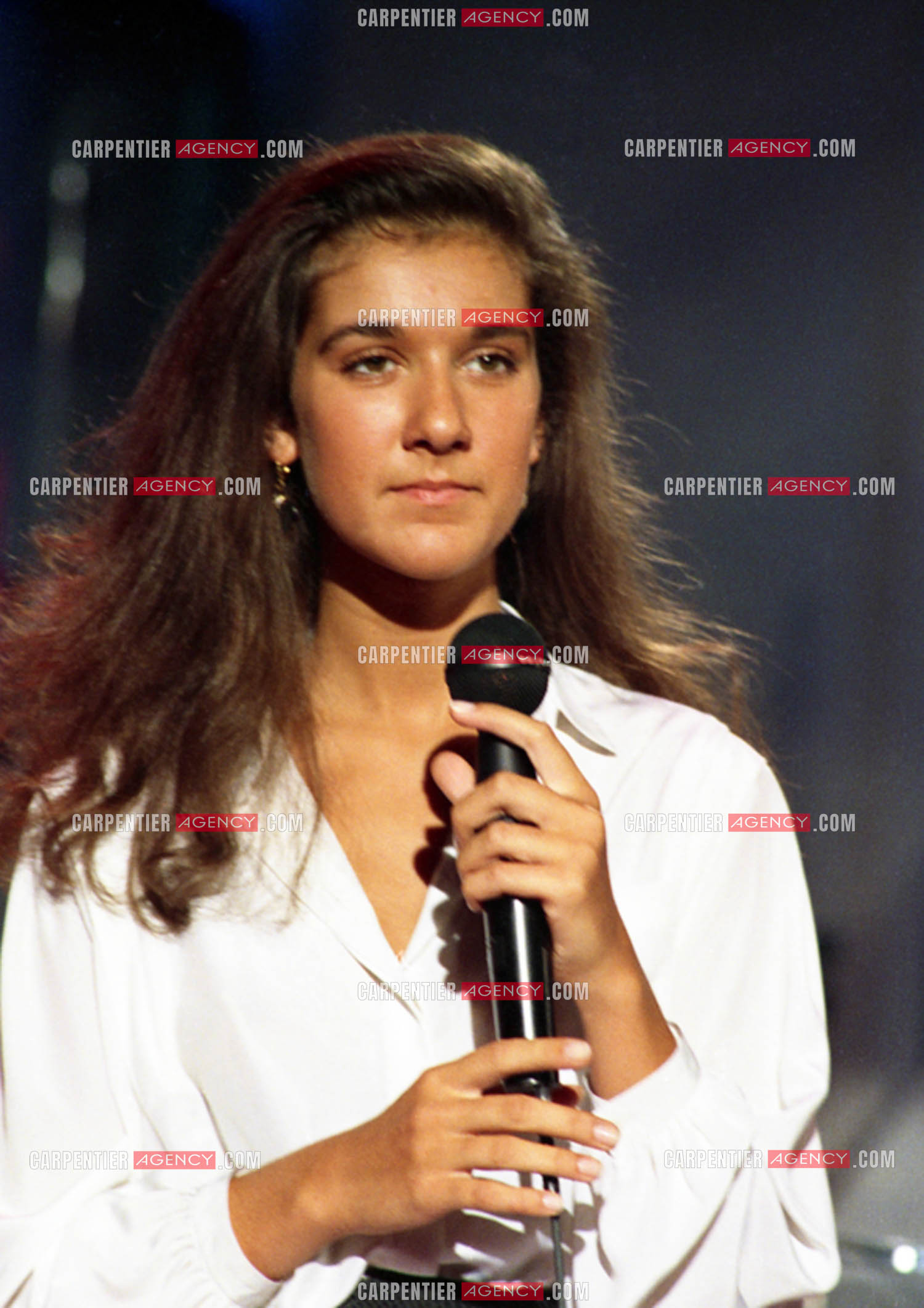 Les débuts de la chanteuse Céline Dion dans l'émission "Champs-Élysées" en 1983.    ( Exclusif )