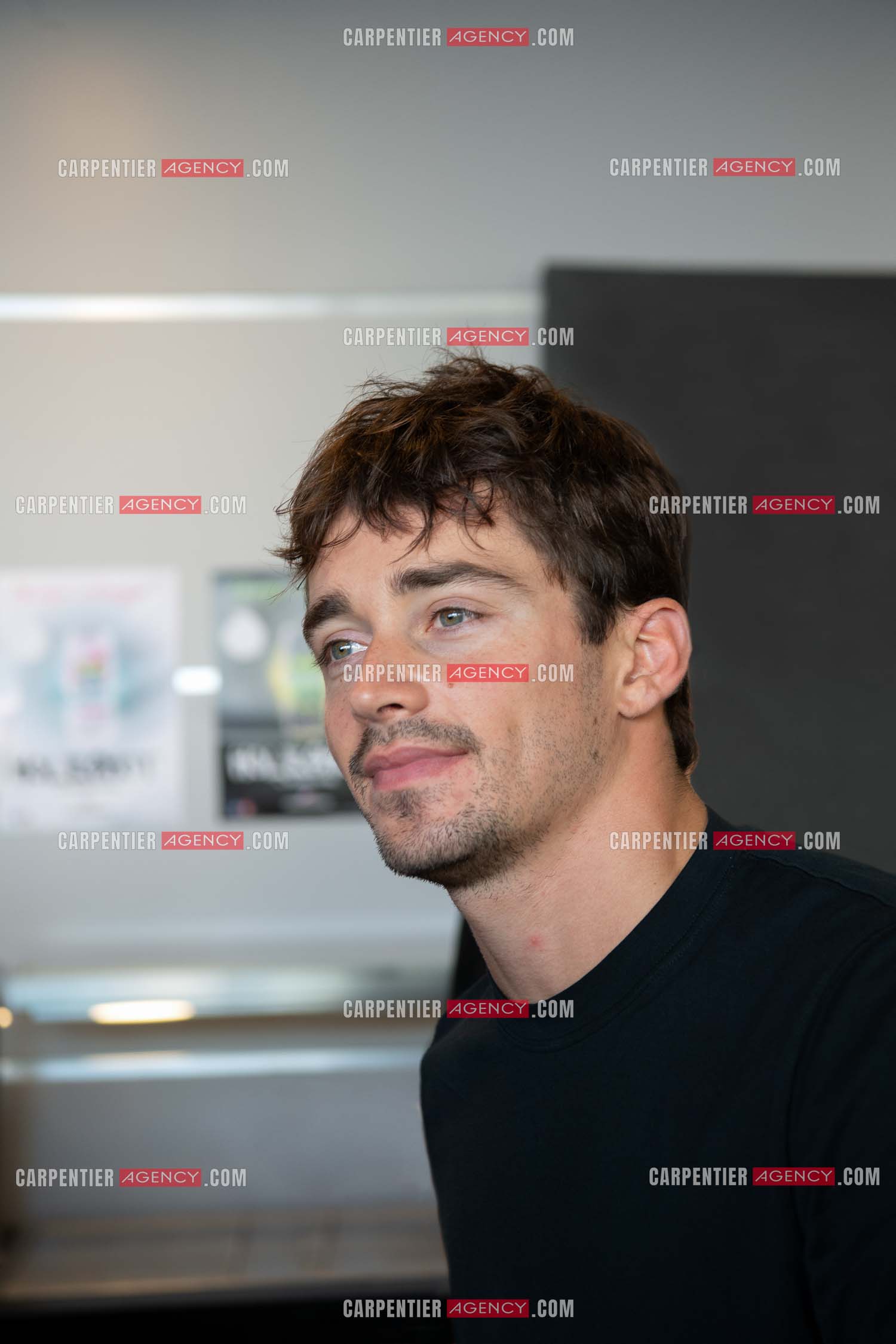 le pilote monégasque Charles Leclerc de la Scuderia Ferrari présent sur la piste du marathon de karting Jules Bianchi au Castelet.    ( Exclusif )