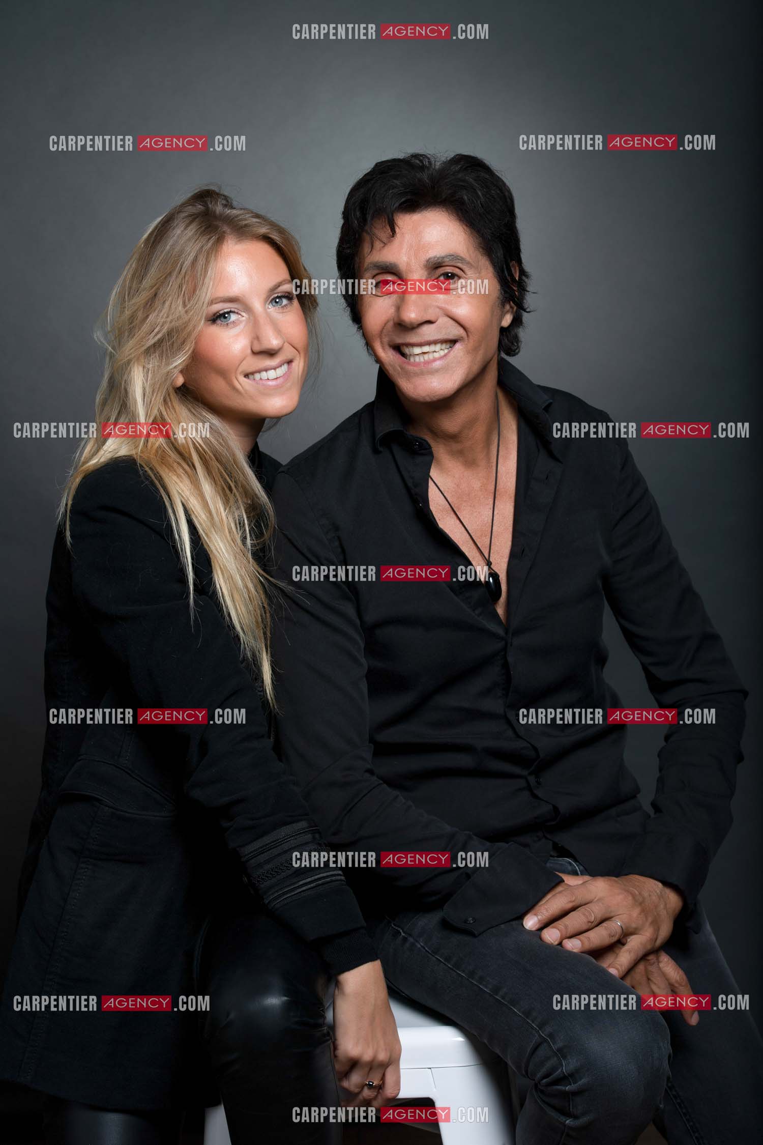Le chanteur Jean-Luc Lahaye avec sa nouvelle compagne Paola.    ( Exclusif )