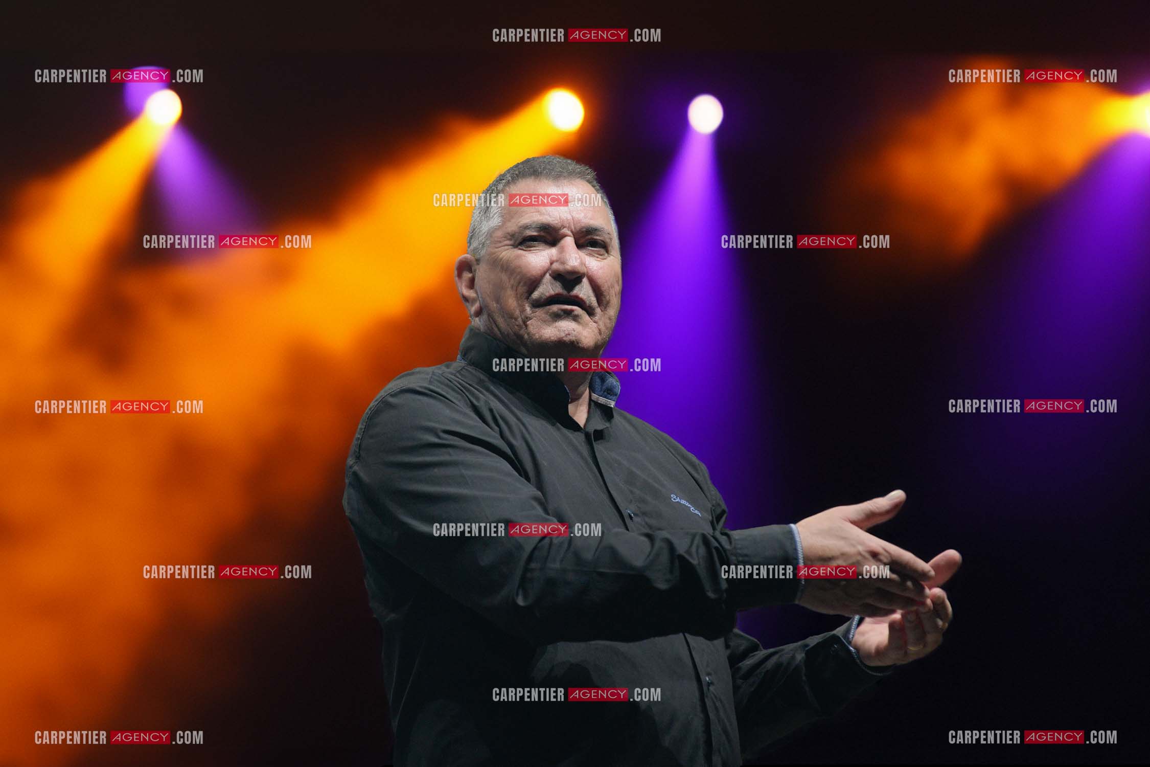 L'humoriste Jean-Marie Bigard en spectacle aux arènes de Fréjus.  ( Exclusif )