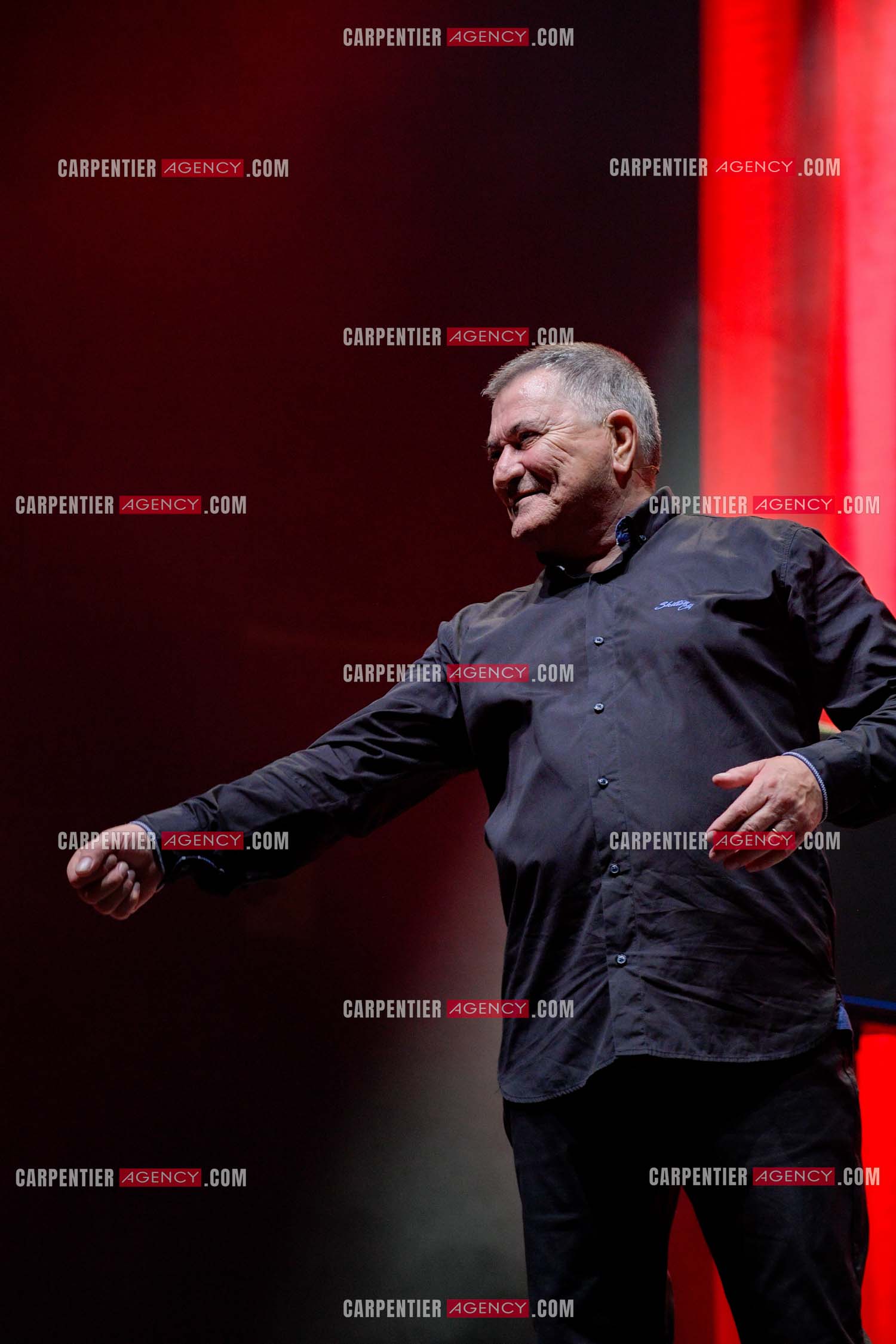 L'humoriste Jean-Marie Bigard en spectacle aux arènes de Fréjus.  ( Exclusif )