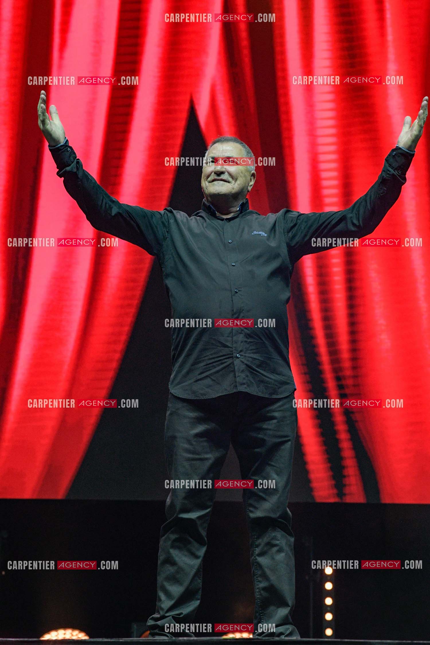 L'humoriste Jean-Marie Bigard en spectacle aux arènes de Fréjus.  ( Exclusif )